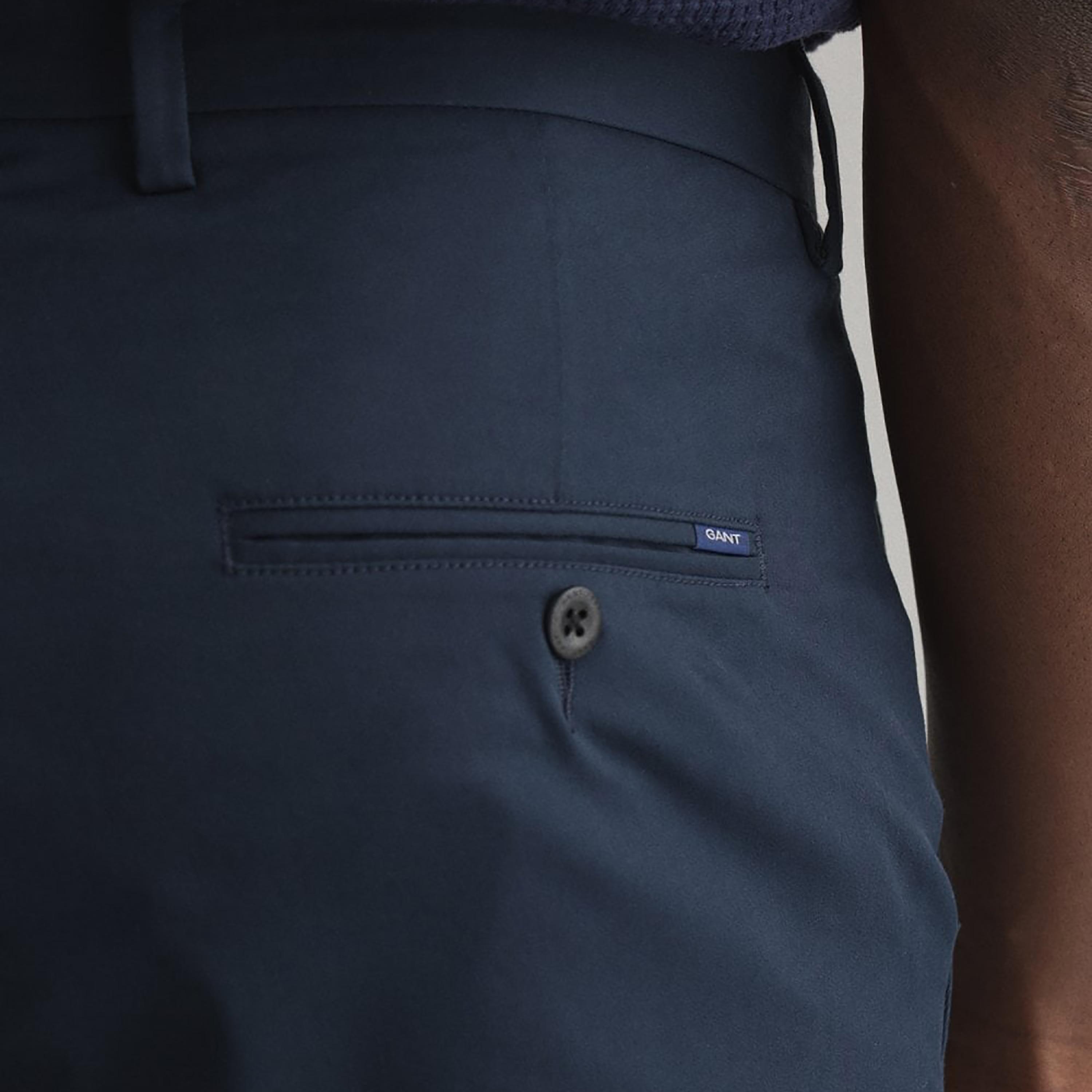 Gant Logo Detail Mid-Rise Buttoned Shorts-men-clothing-bottoms-shorts-image-3