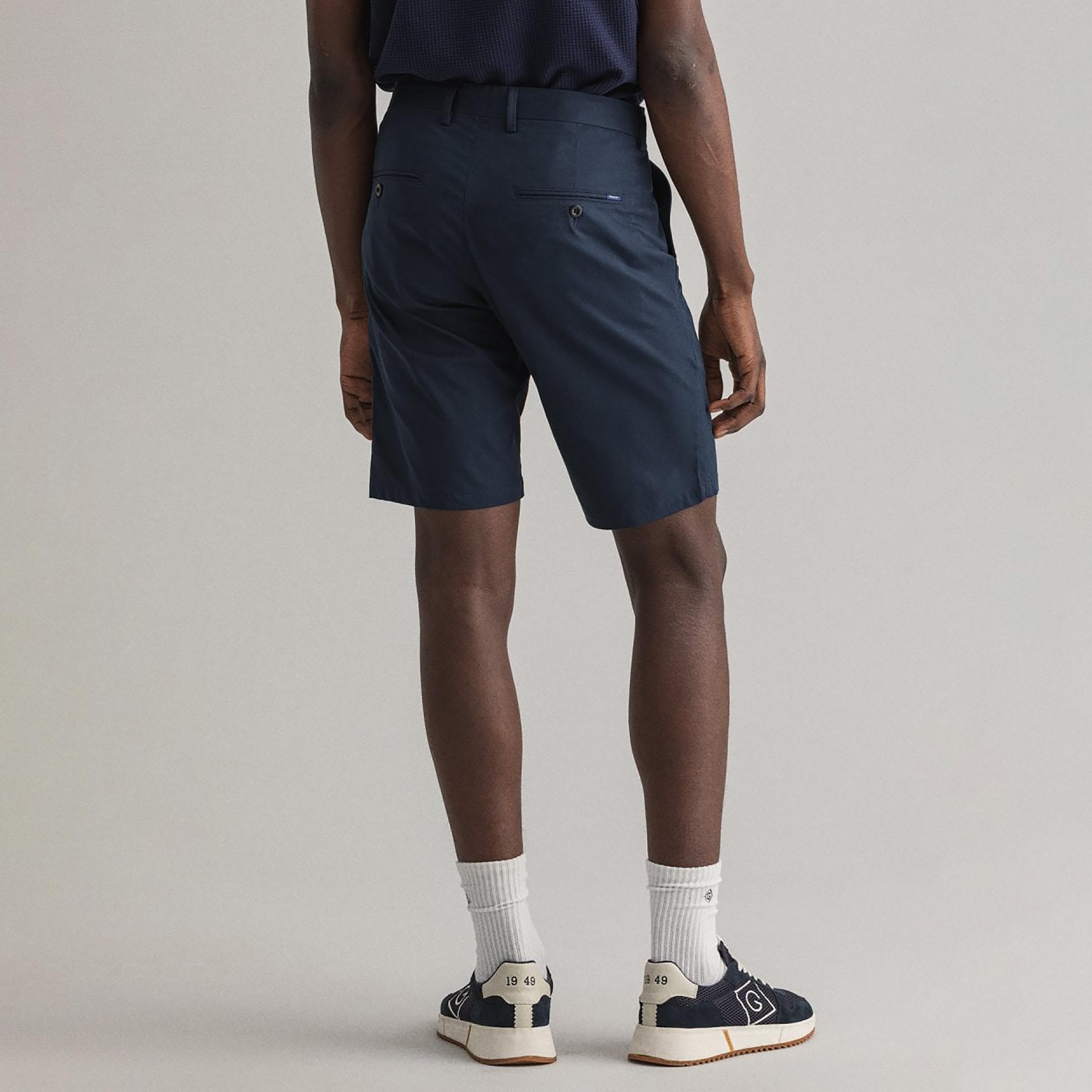 Gant Logo Detail Mid-Rise Buttoned Shorts-men-clothing-bottoms-shorts-image-4