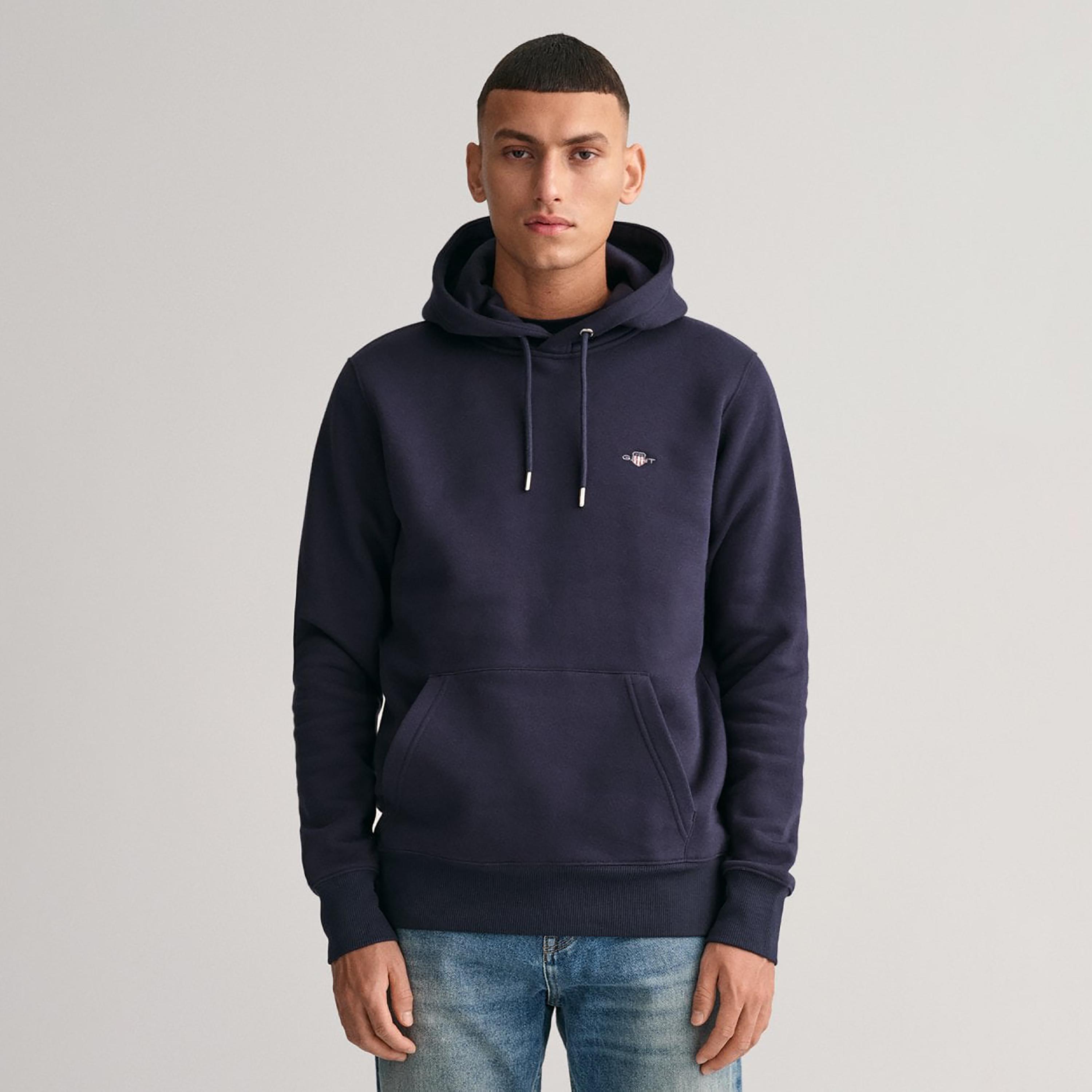 جانت لوجو تفصيل هوديي مع جيب الكنغر-men-winterwear-hoodiesandsweatshirts-image-1