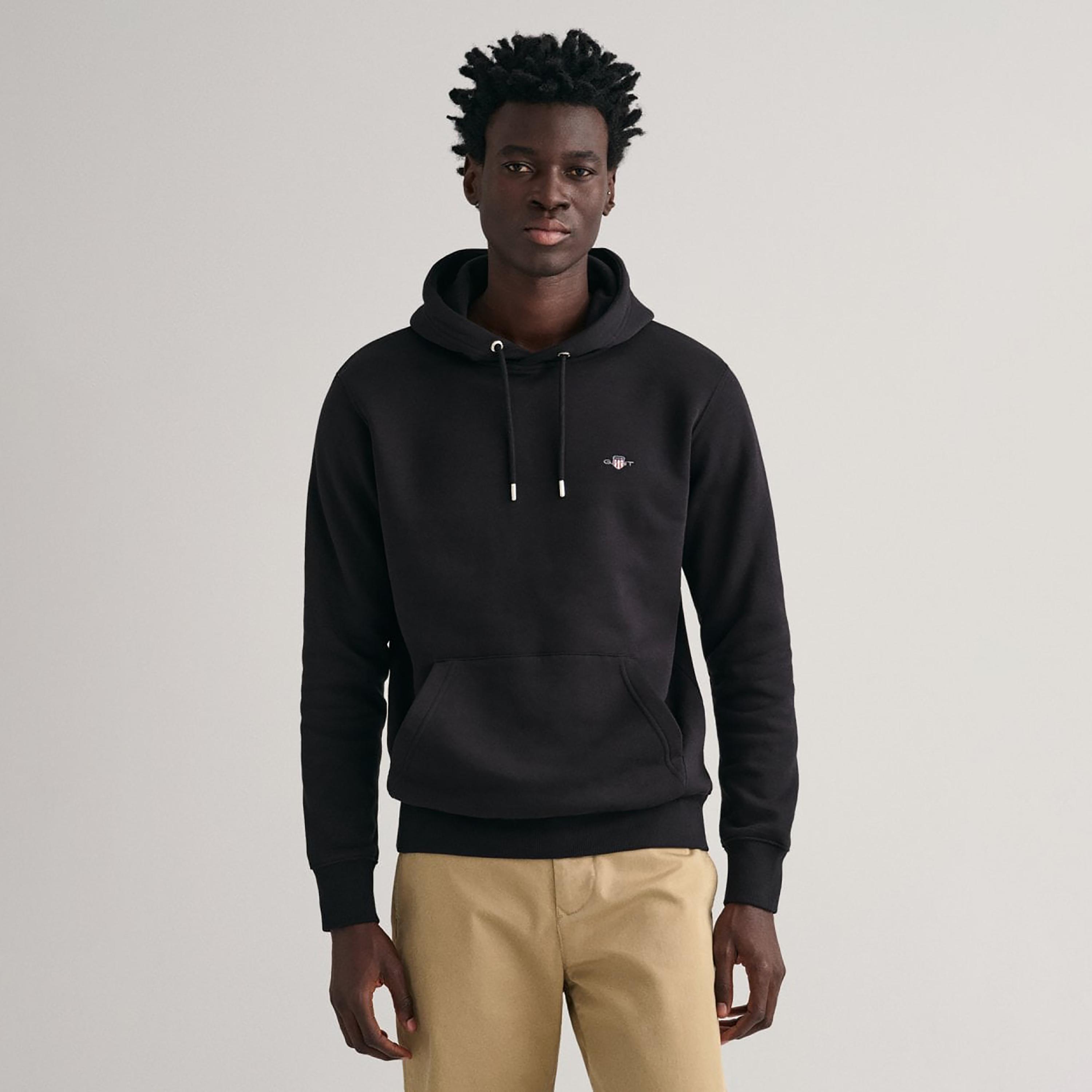 جانت لوجو تفصيل هوديي مع جيب الكنغر-men-winterwear-hoodiesandsweatshirts-image-1