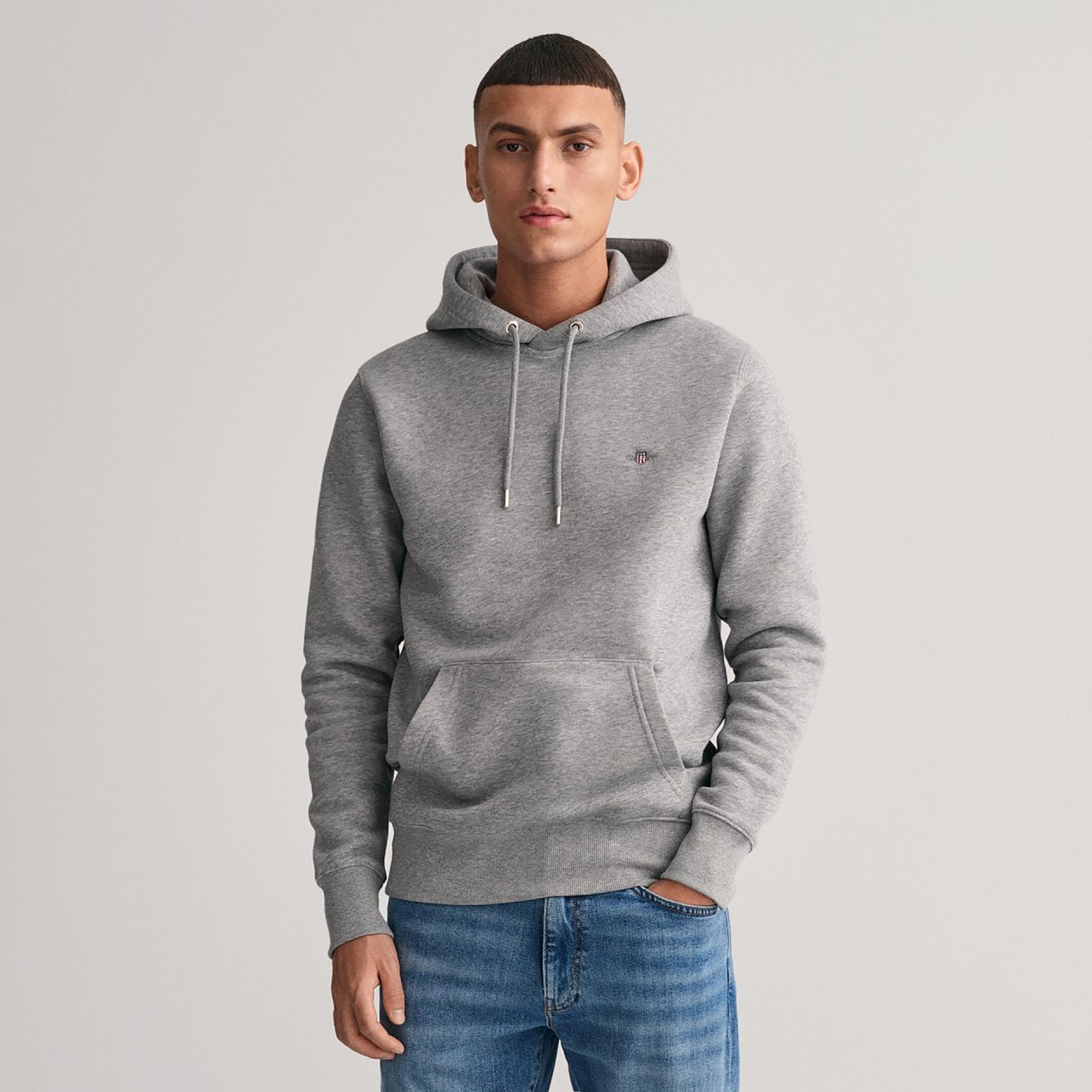 جانت لوجو تفصيل هوديي مع جيب الكنغر-men-winterwear-hoodiesandsweatshirts-image-1