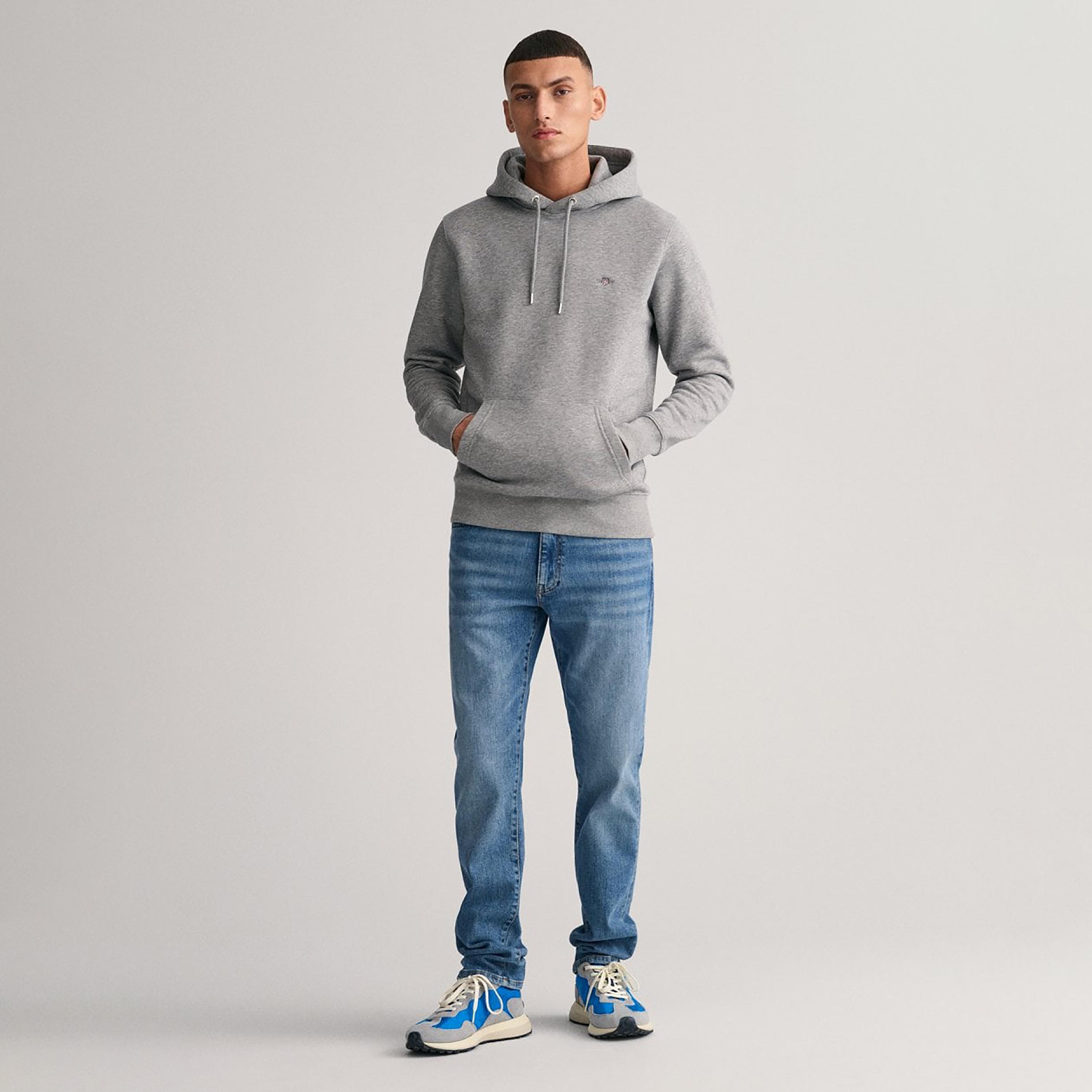 Gant Logo Detail Hoodie with Kangaroo Pocket-men-winterwear-hoodiesandsweatshirts-image-2