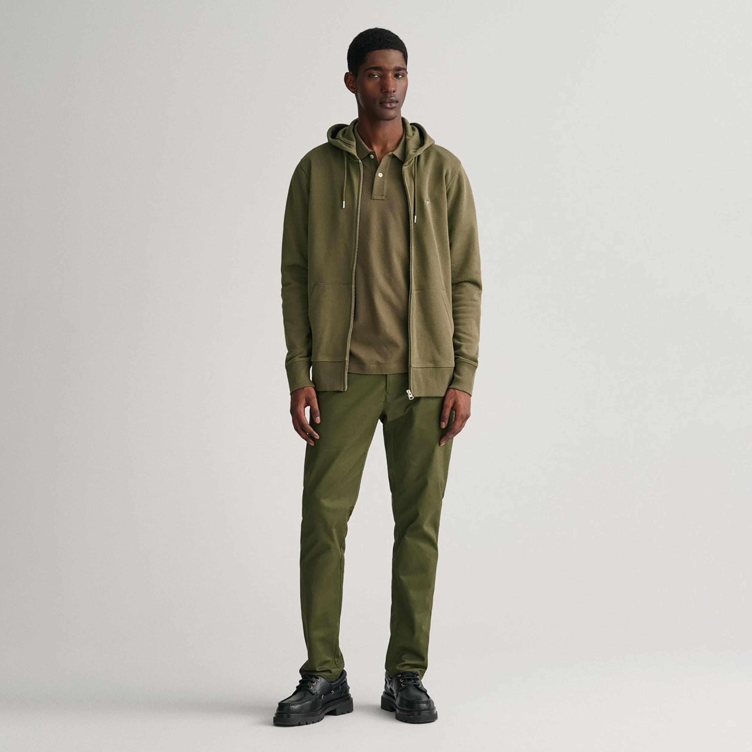 Gant Logo Detail Zip Through Hoodie with Split Pocket-men-winterwear-hoodiesandsweatshirts-image-2