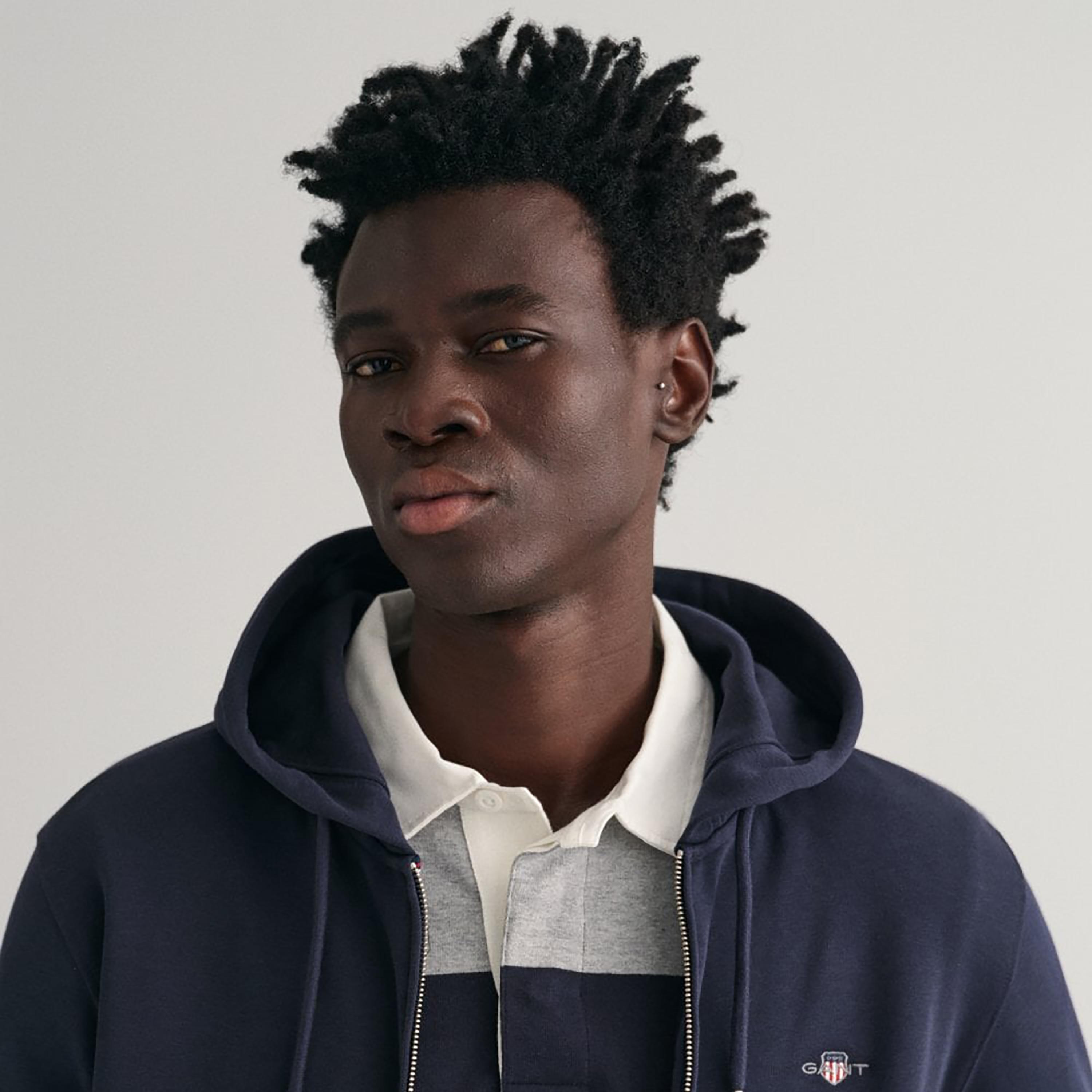 Gant Logo Detail Zip Through Hoodie with Split Pocket-men-winterwear-hoodiesandsweatshirts-image-3