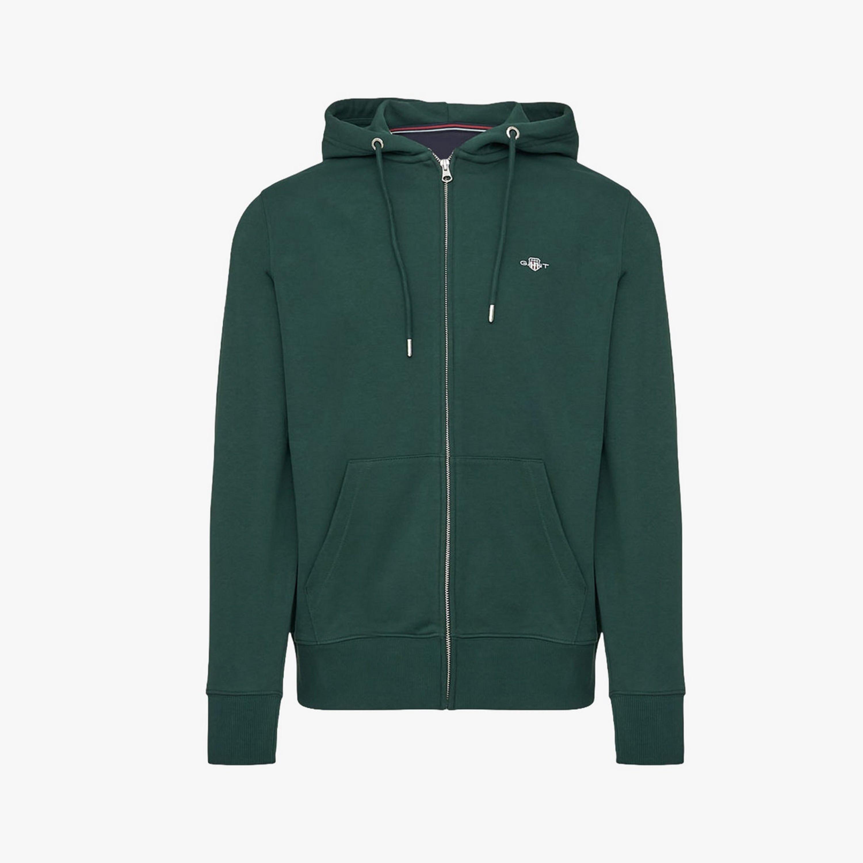 هودي رجالي سادة بأكمام طويلة وسحاب كامل من غانت-men-winterwear-hoodiesandsweatshirts-image-5
