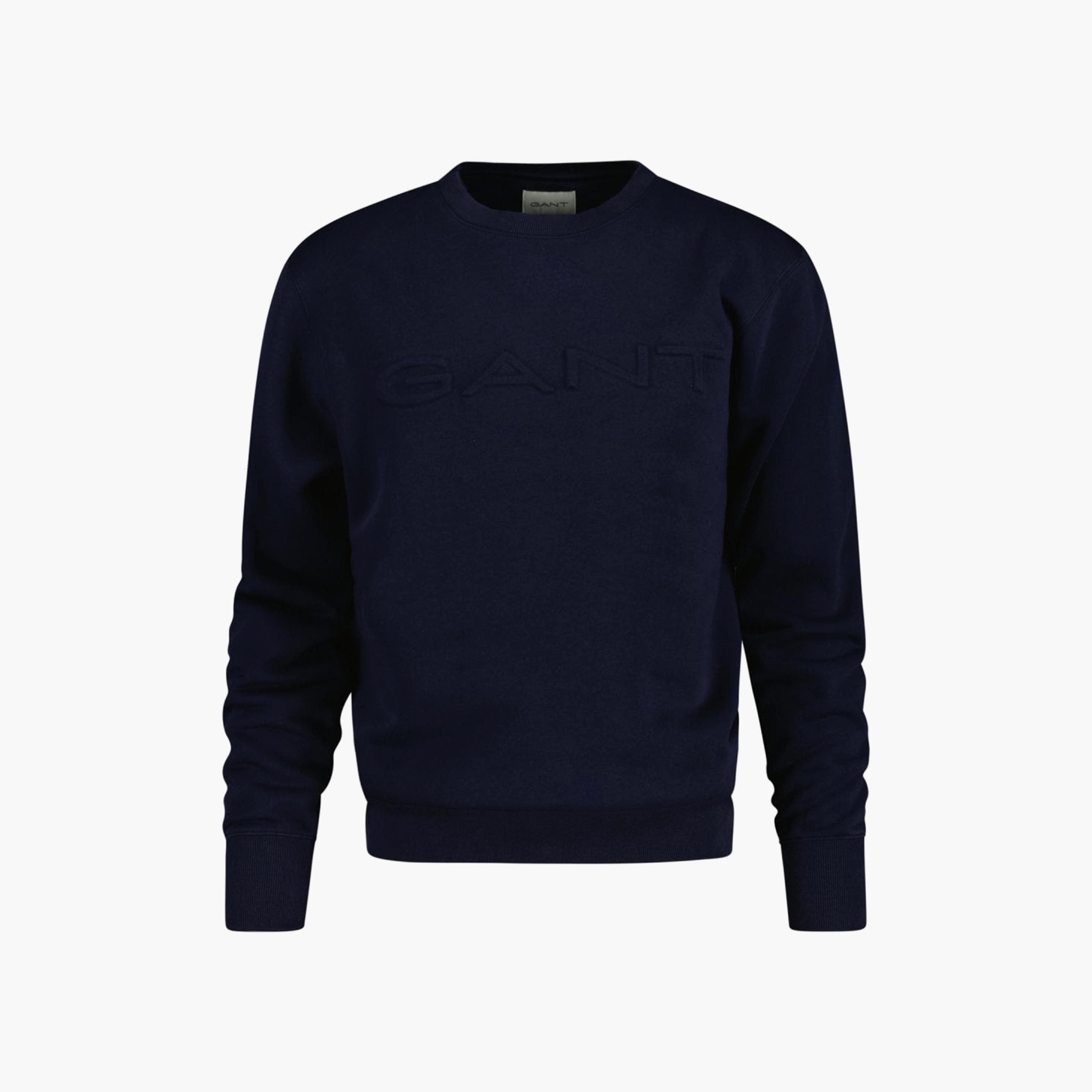 Gant Logo Detail Crew Neck Sweatshirt-men-winterwear-hoodiesandsweatshirts-image-1