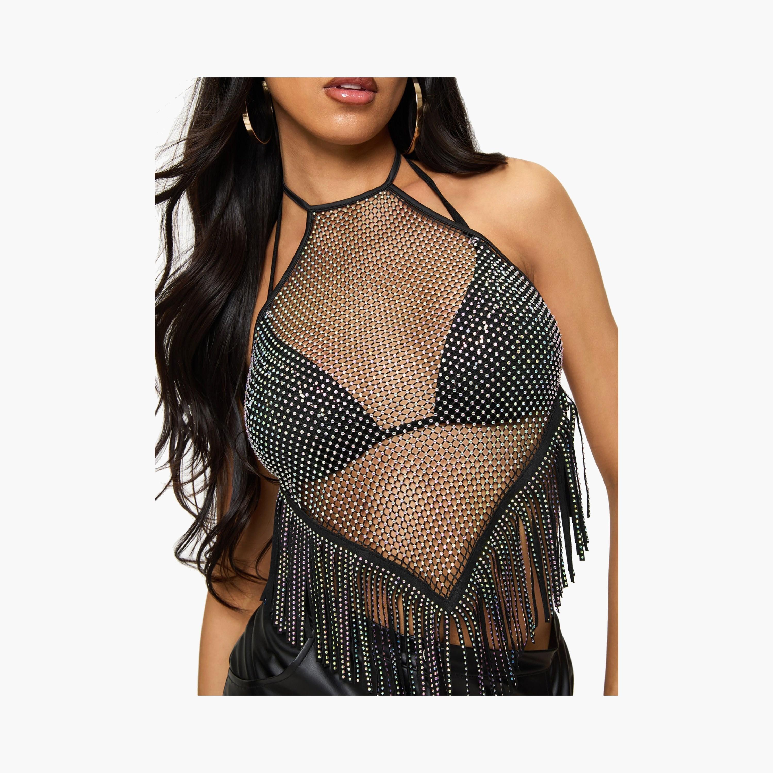توب ميريسا نسائي غير برباط وغير مبطن مزين باللون الأسود من آن سمرز-women-clothing-lingerie-corsets-image-2