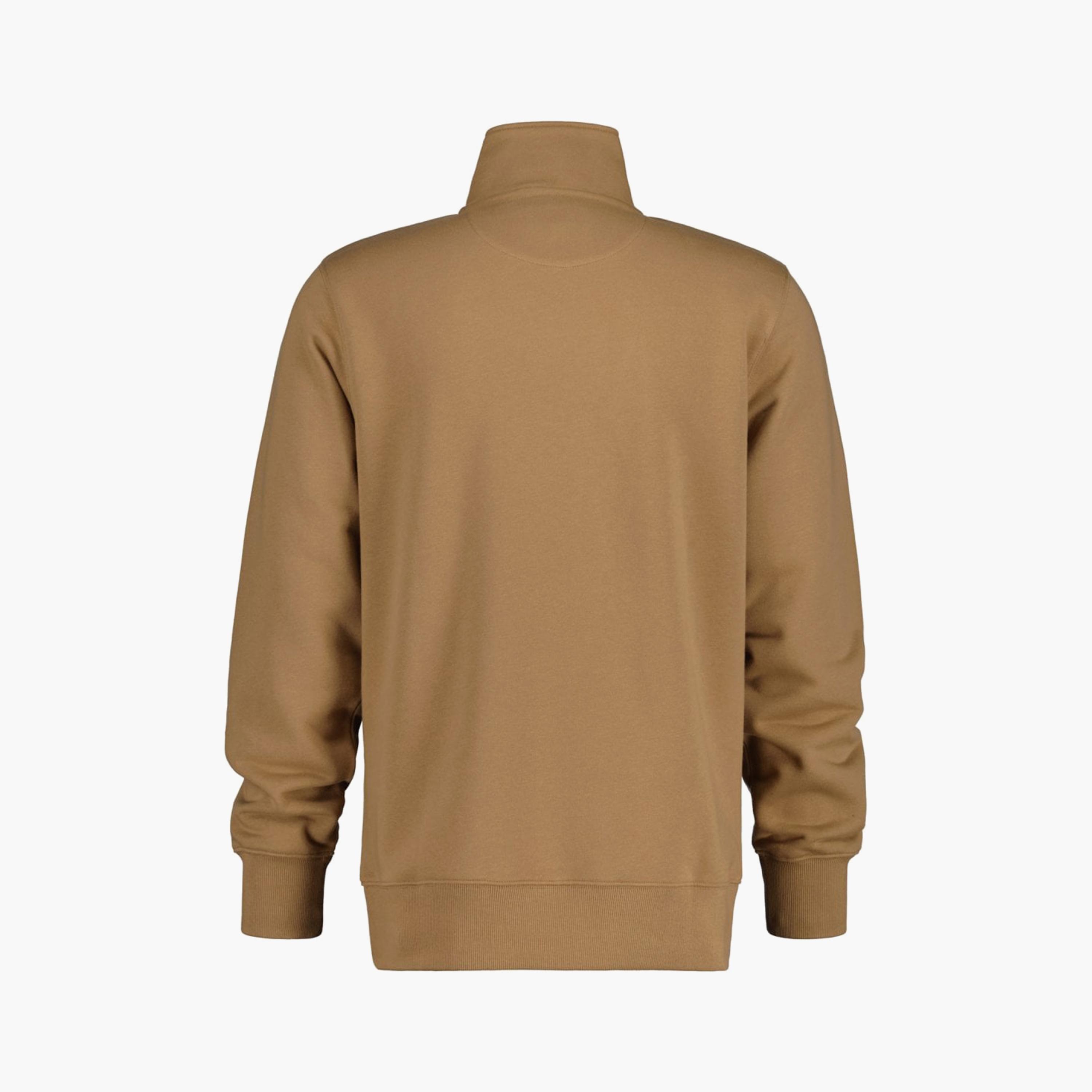 Gant Logo Detail High Neck Shield Half-Zip Sweatshirt-men-winterwear-hoodiesandsweatshirts-image-2
