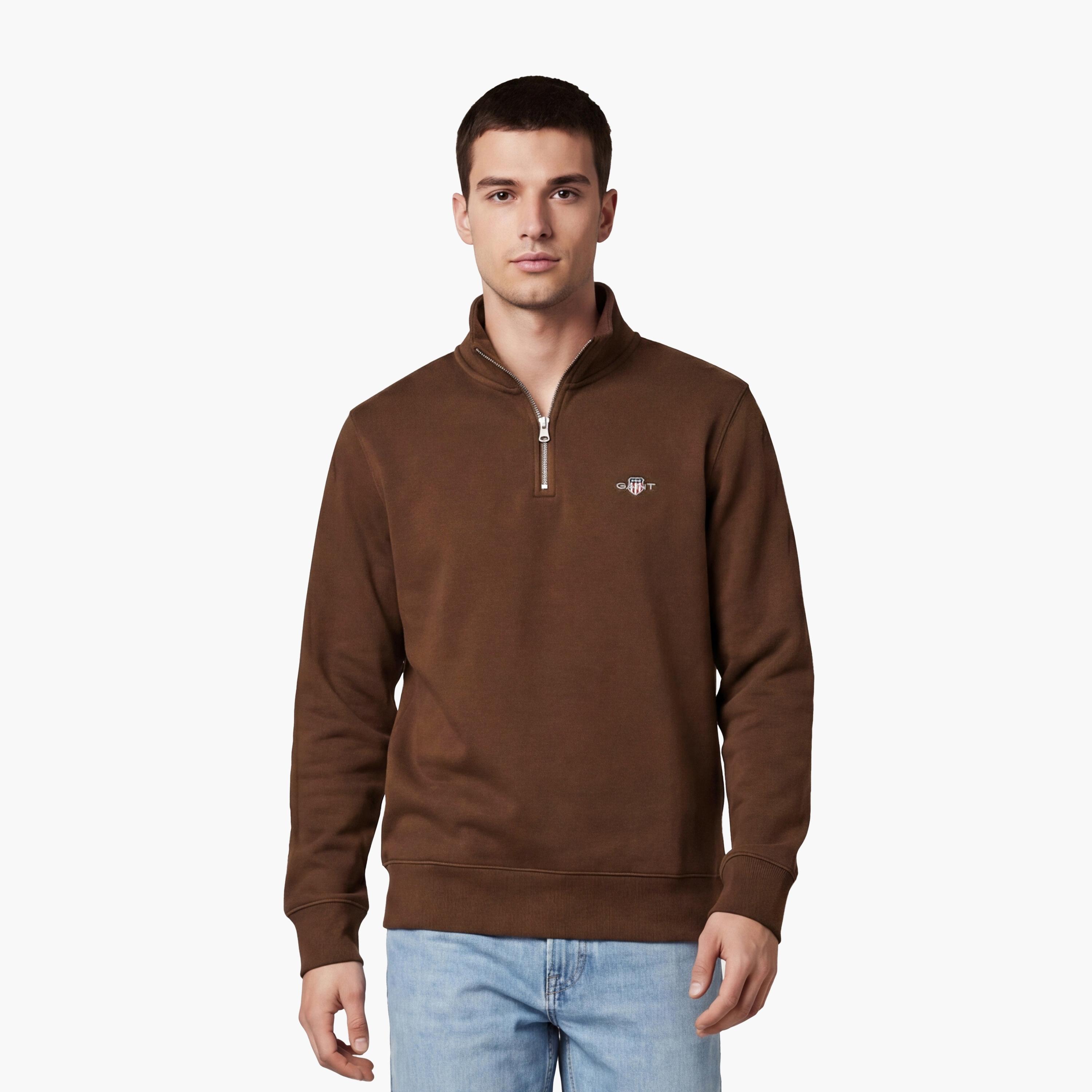 سويت شيرت رجالي سادة برقبة عالية وأكمام طويلة من جانت-men-winterwear-hoodiesandsweatshirts-image-1