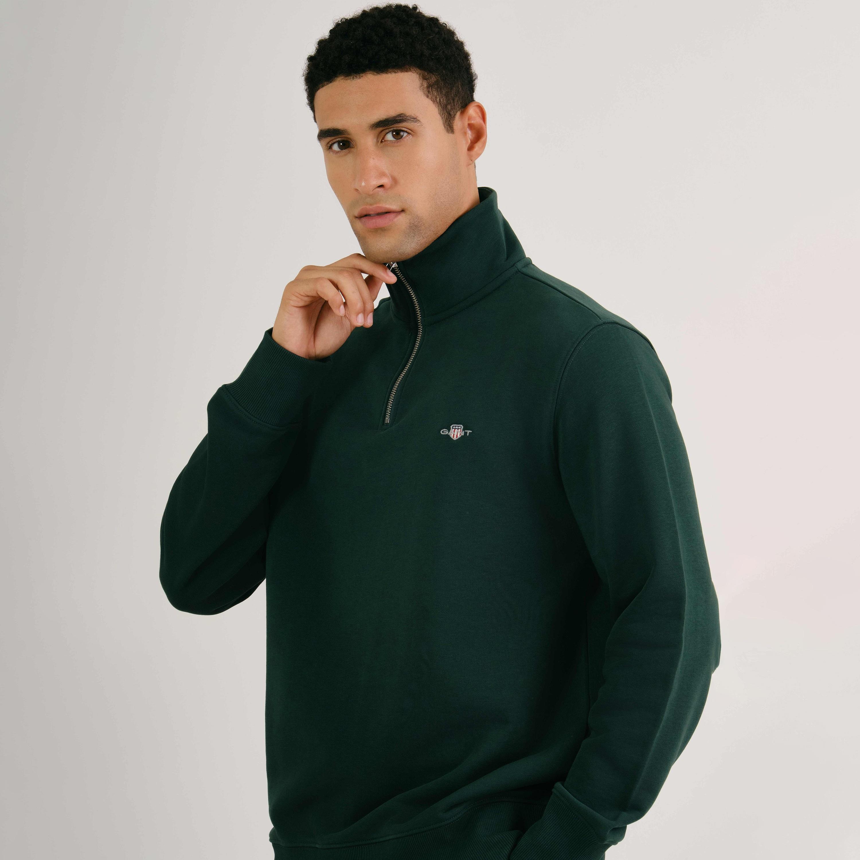 سويت شيرت رجالي سادة برقبة عالية وأكمام طويلة من جانت-men-winterwear-hoodiesandsweatshirts-image-2