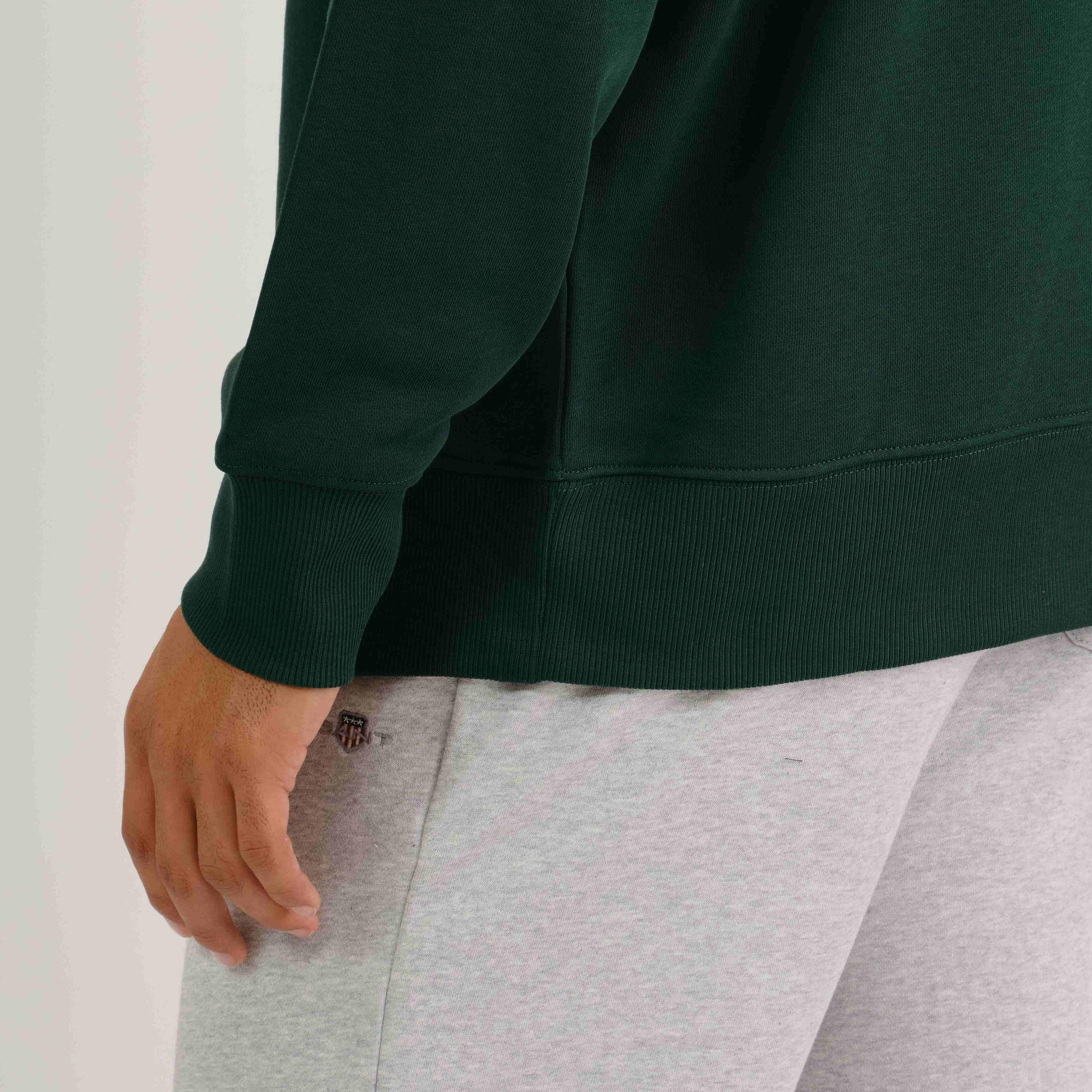 Gant Plain High Neck Long Sleeves Men's Sweatshirt-men-winterwear-hoodiesandsweatshirts-image-3