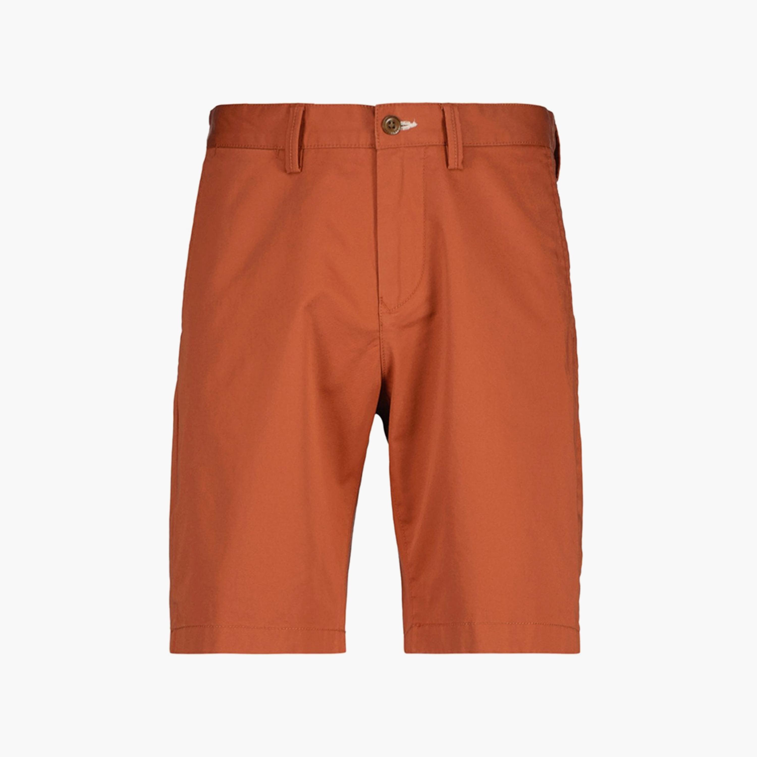 Gant Logo Detail Mid-Rise Buttoned Shorts-men-clothing-bottoms-shorts-image-1
