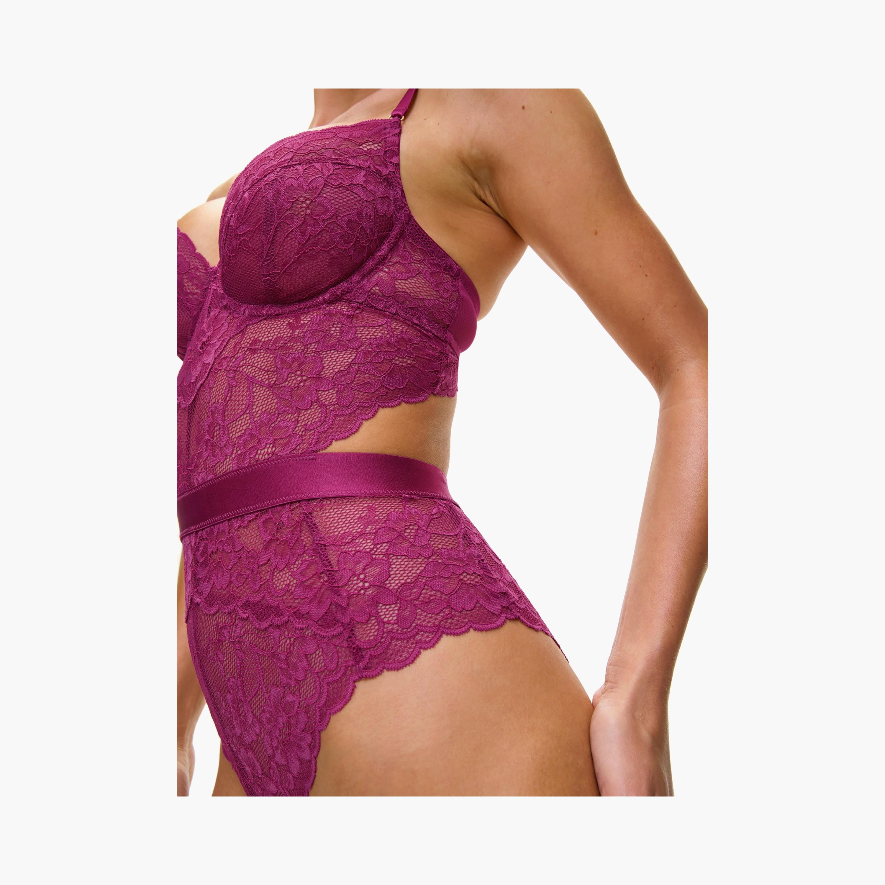 بودي سوت نسائي غير مبطن دانتيل أرجواني هولد مي تايت من آن سمرز-women-clothing-lingerie-babydollsandbodysuits-image-2
