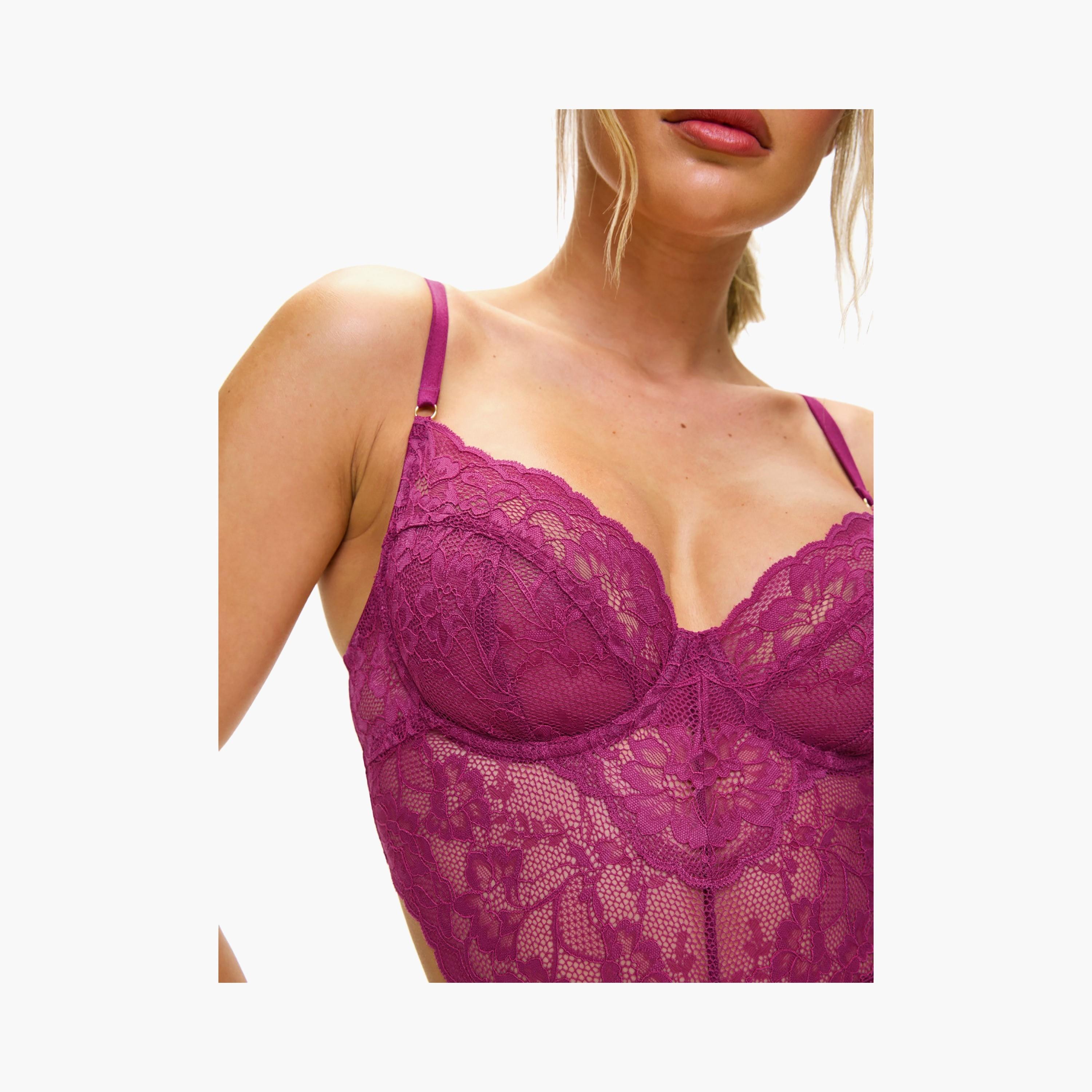 بودي سوت نسائي غير مبطن دانتيل أرجواني هولد مي تايت من آن سمرز-women-clothing-lingerie-babydollsandbodysuits-image-3