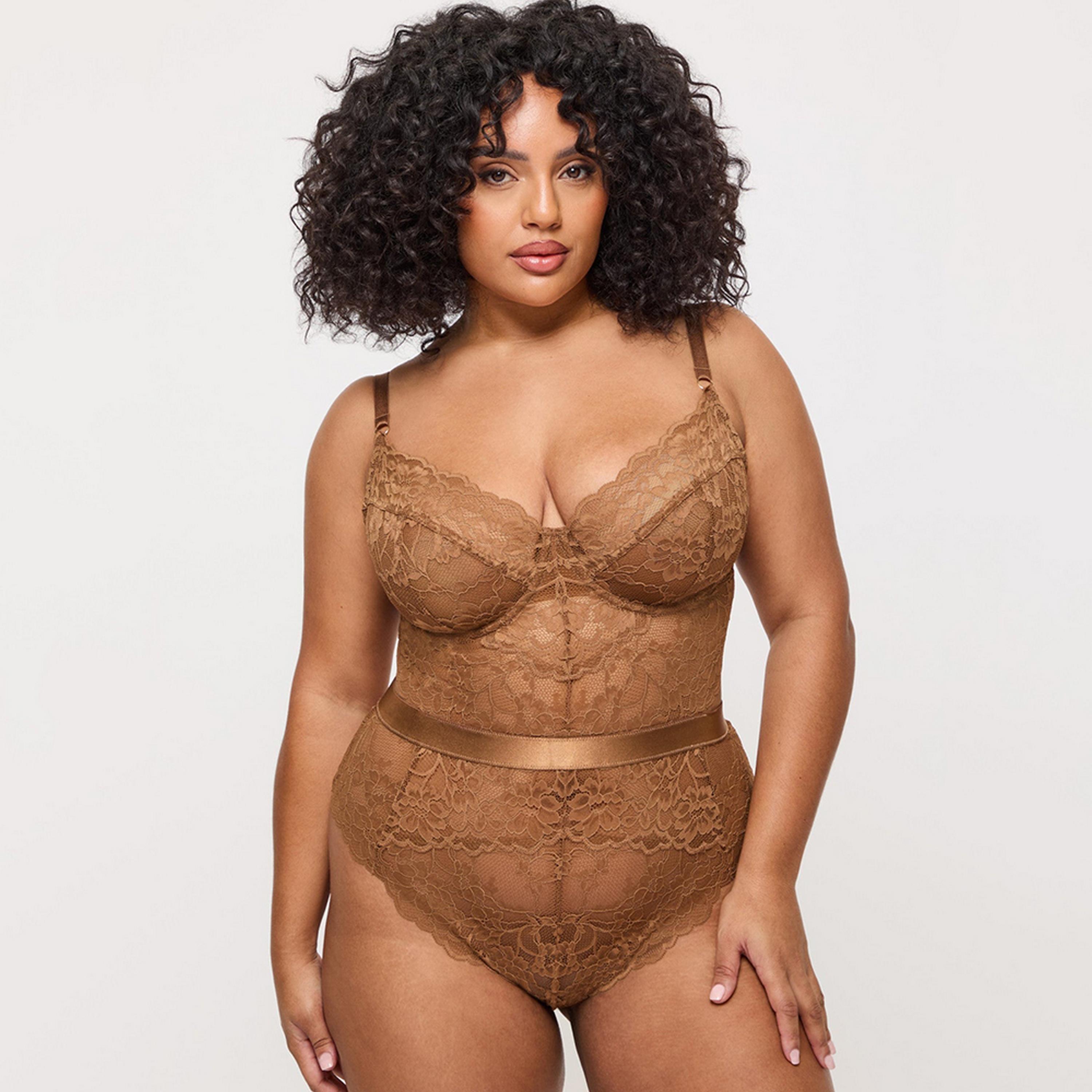 Ann Summers Hold Me Tight Beige Wired Non-Padded Women's Bodysuit-women-clothing-lingerie-babydollsandbodysuits-image-1