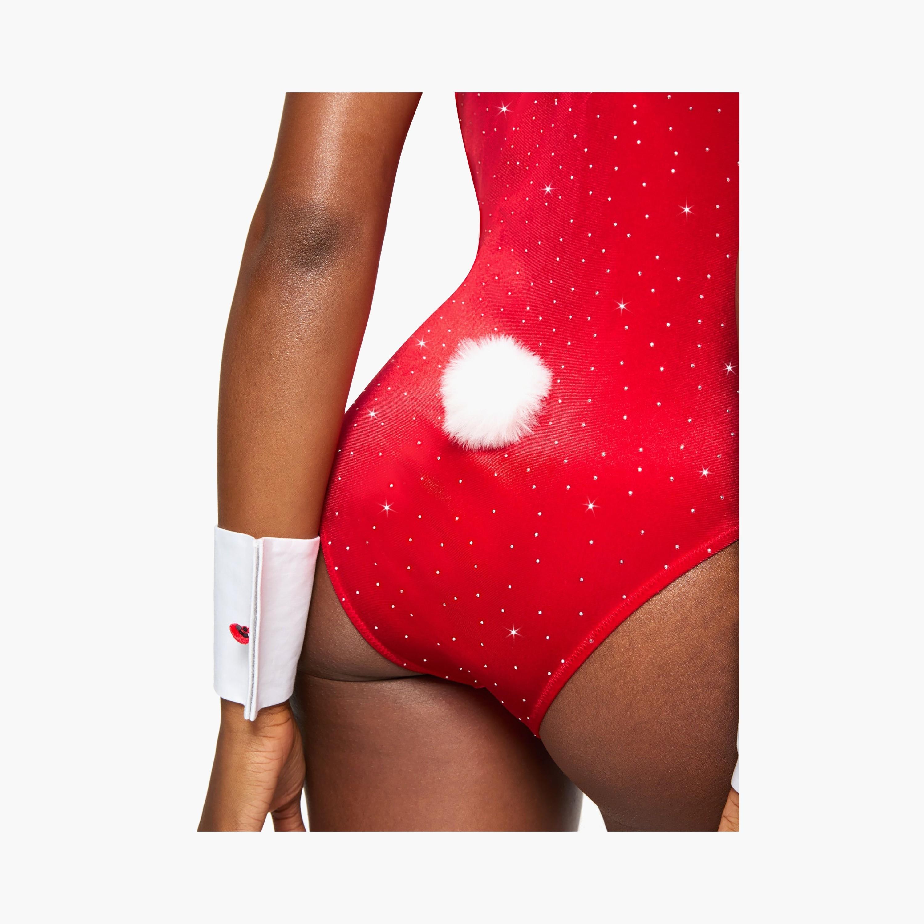 Ann Summers Red Diamante Women's Tuxedo Bunny Outfit-women-clothing-lingerie-babydollsandbodysuits-image-4