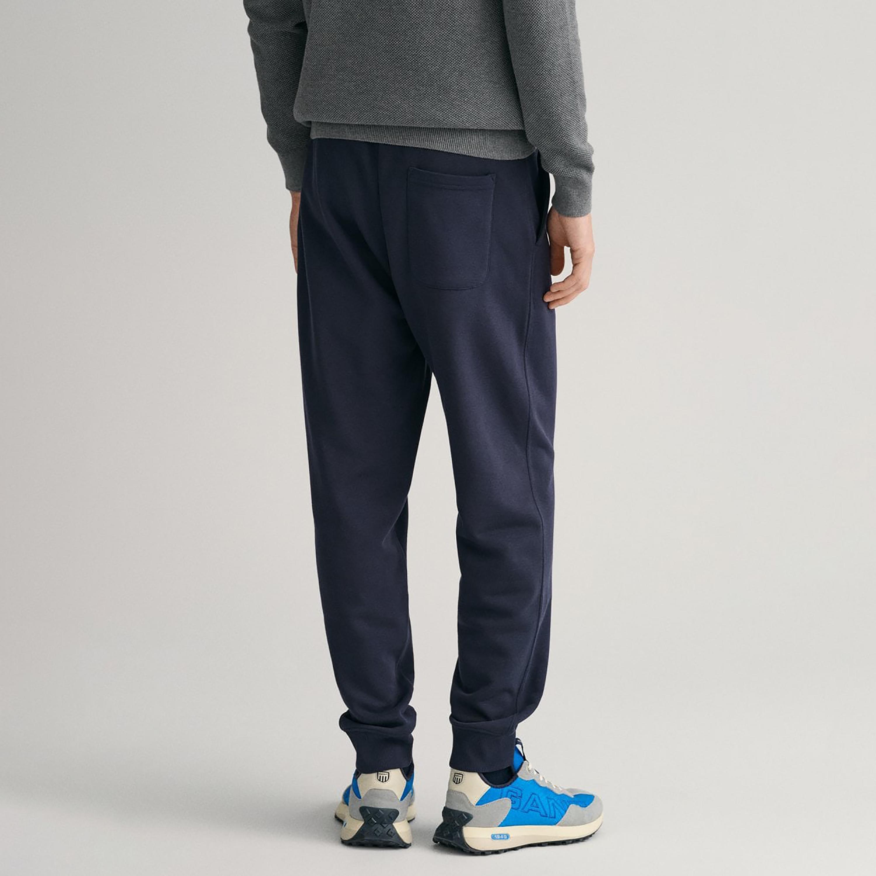 Gant Logo Detail Mid-Rise Drawstring Sweatpants-men-clothing-bottoms-joggers-image-3