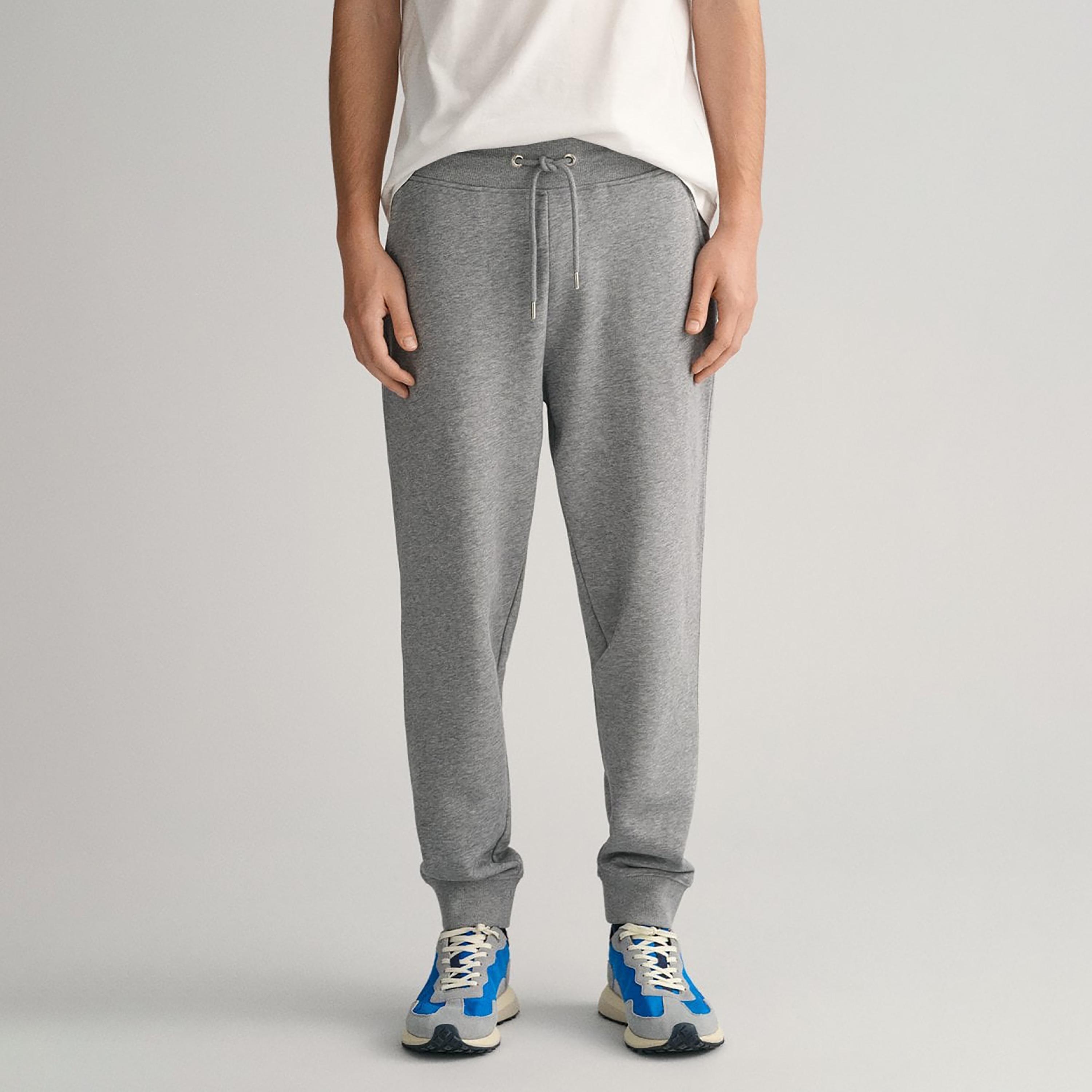 Gant Logo Detail Mid-Rise Drawstring Sweatpants-men-clothing-bottoms-joggers-image-1