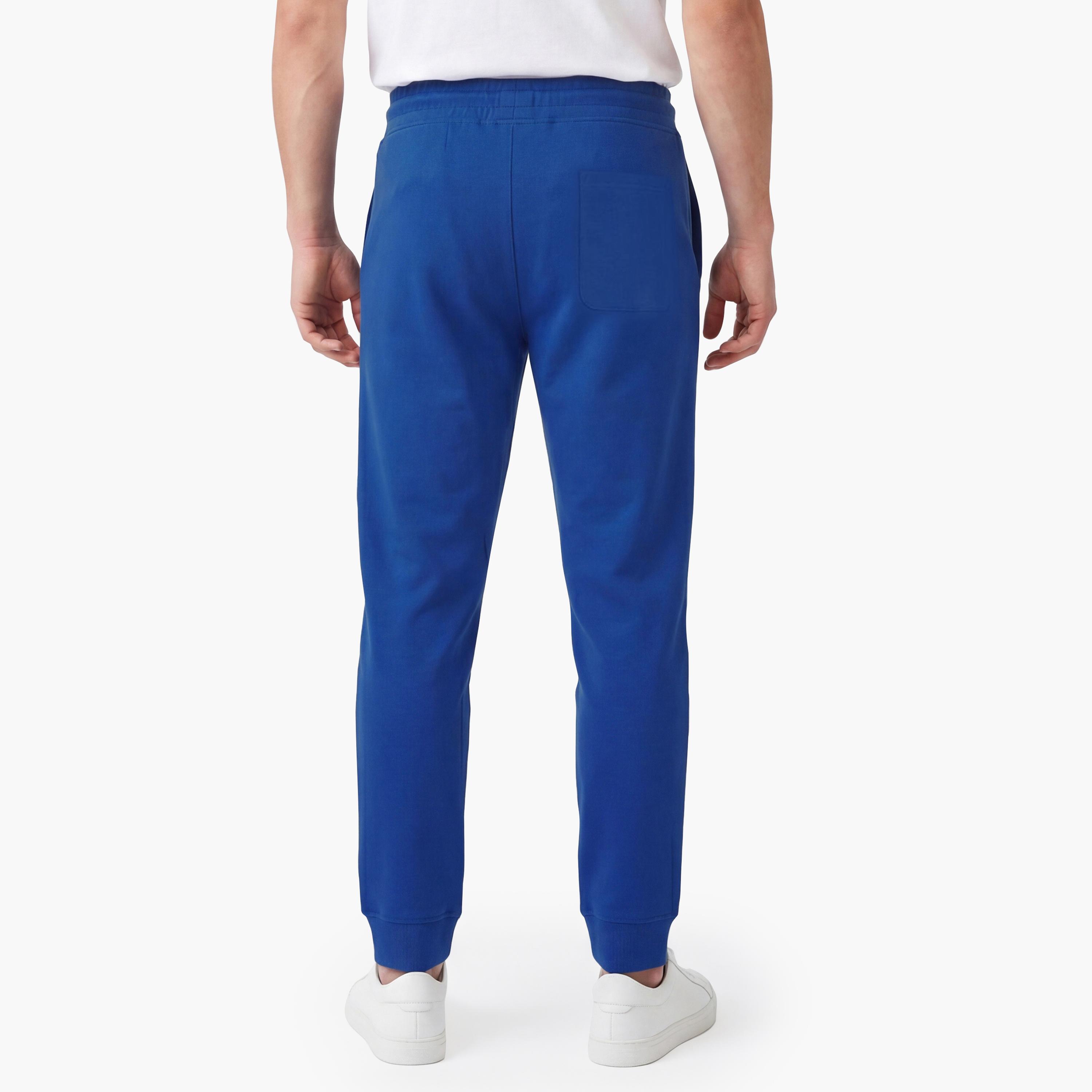 بنطال رياضي (جوغر) رجالي سادة بخصر متوسط الارتفاع ورباط قابل للتعديل من غانت-men-clothing-bottoms-joggers-image-4