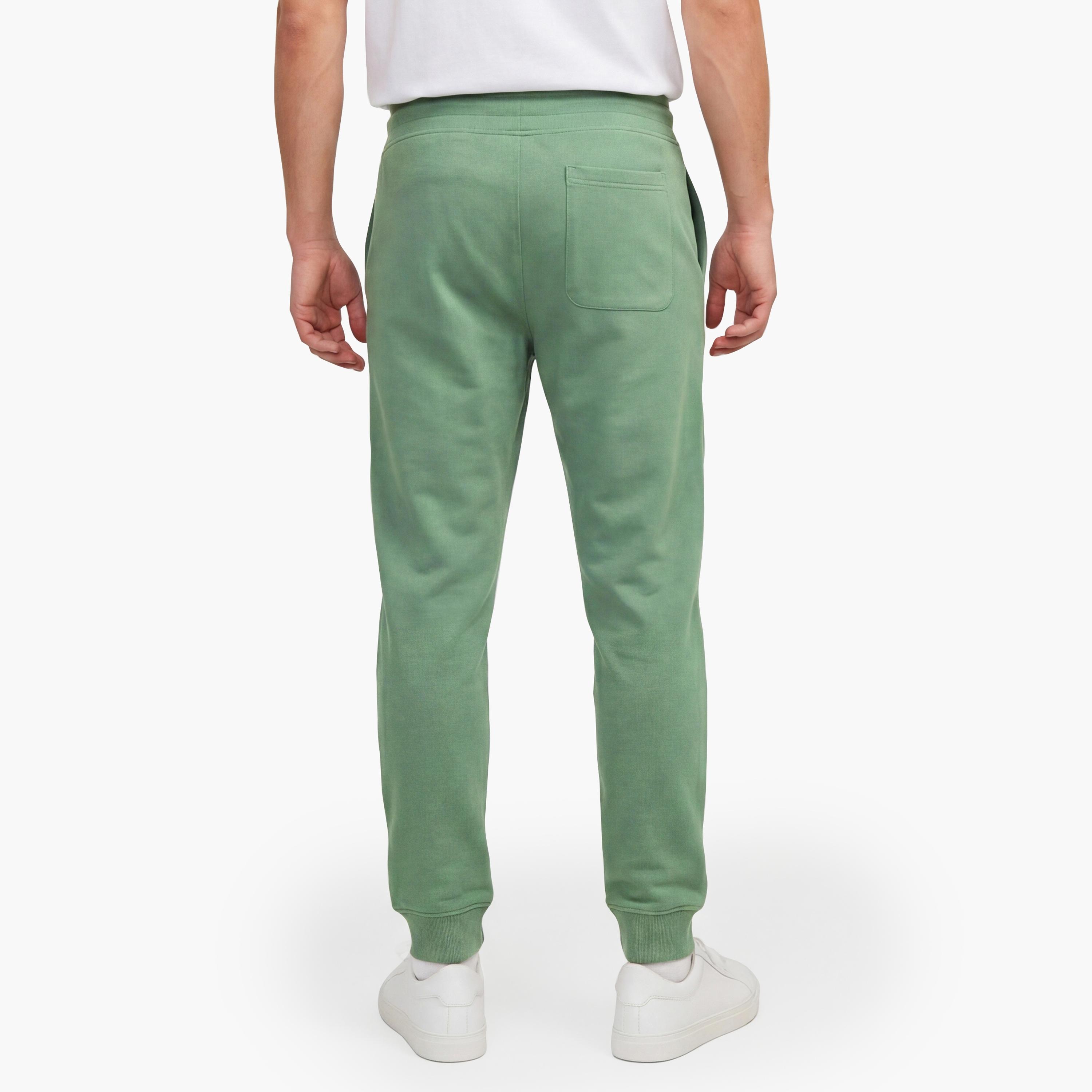 بنطال رياضي (جوغر) رجالي سادة بخصر متوسط الارتفاع ورباط قابل للتعديل من غانت-men-clothing-bottoms-joggers-image-4