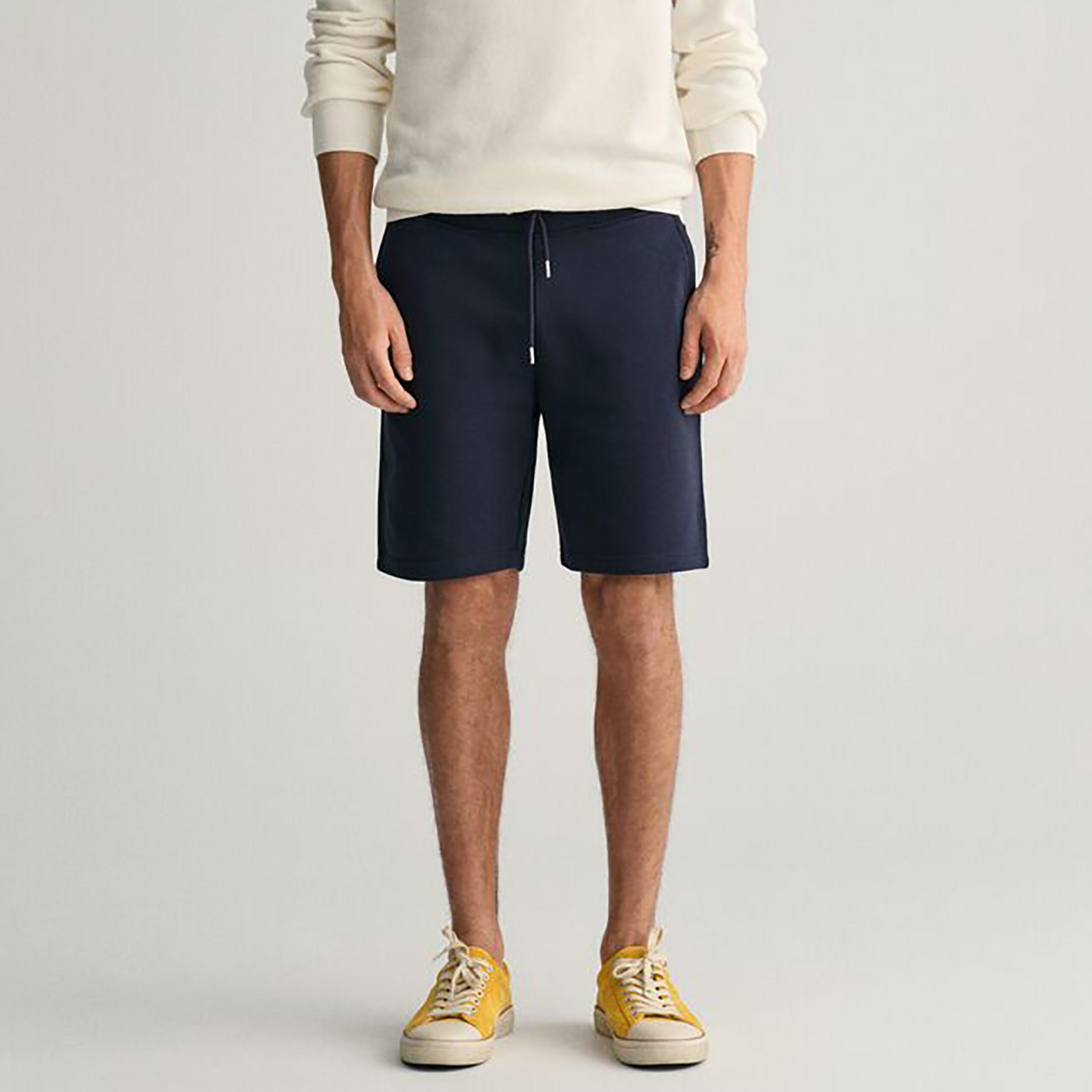 Gant Sheild Logo Mid-Rise Button Closure Men Shorts-men-clothing-bottoms-shorts-image-1