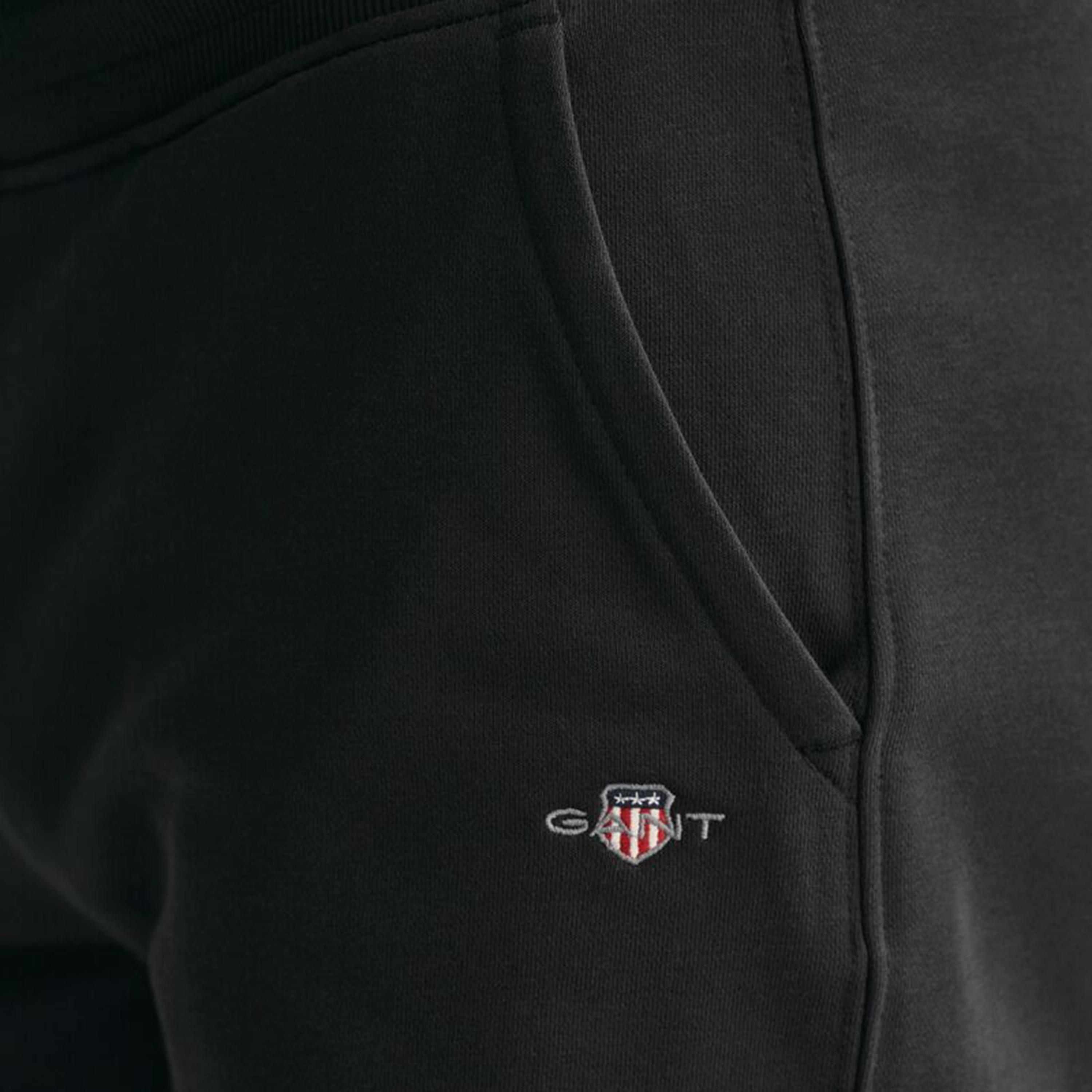 Gant Plain Mid-Rise Drawstring Men's Sweat Shorts-men-clothing-bottoms-shorts-image-3