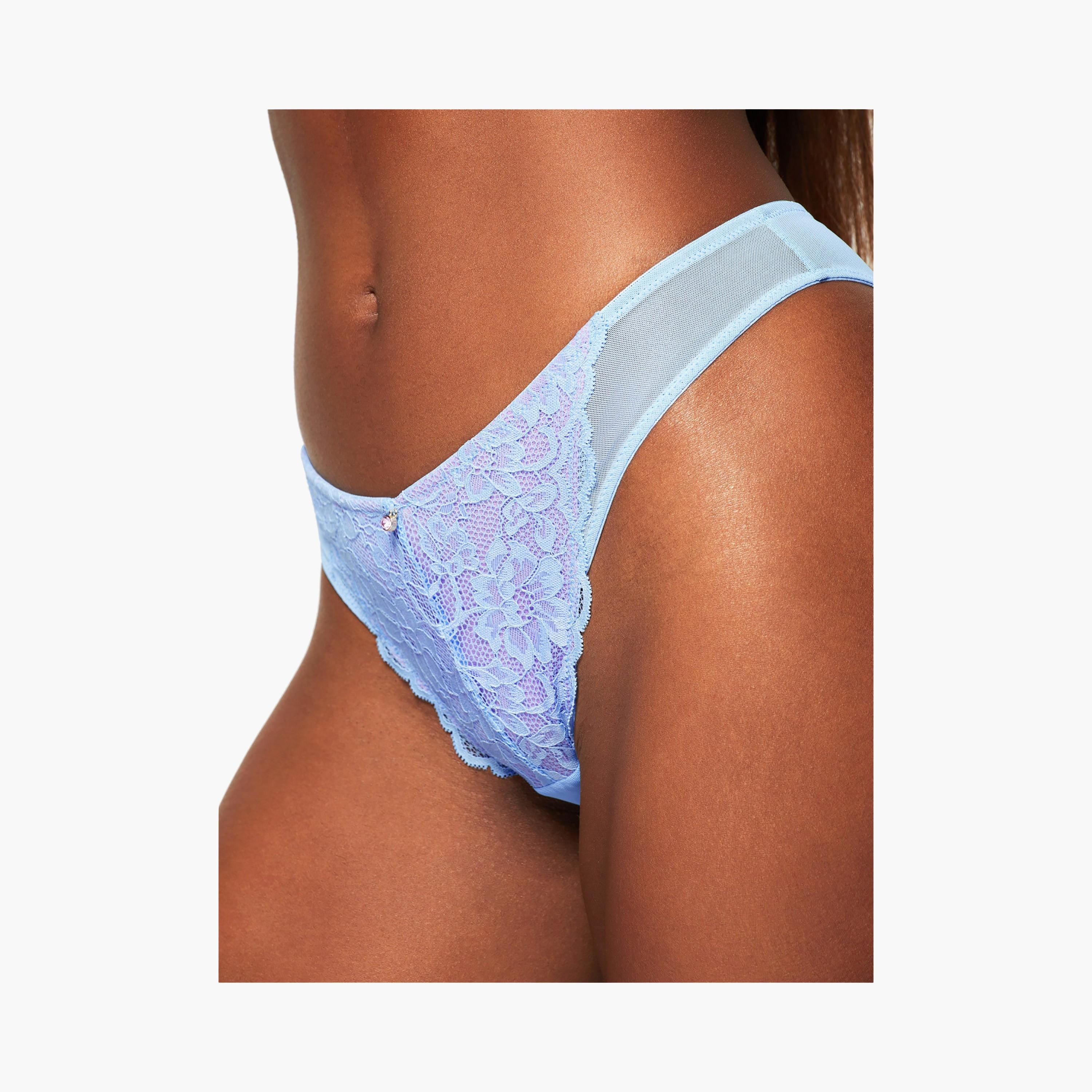 Ann Summers Sexy Lace Planet Light Blue Medium Coverage Women's Brazilian Panties-women-clothing-lingerie-panties-image-5