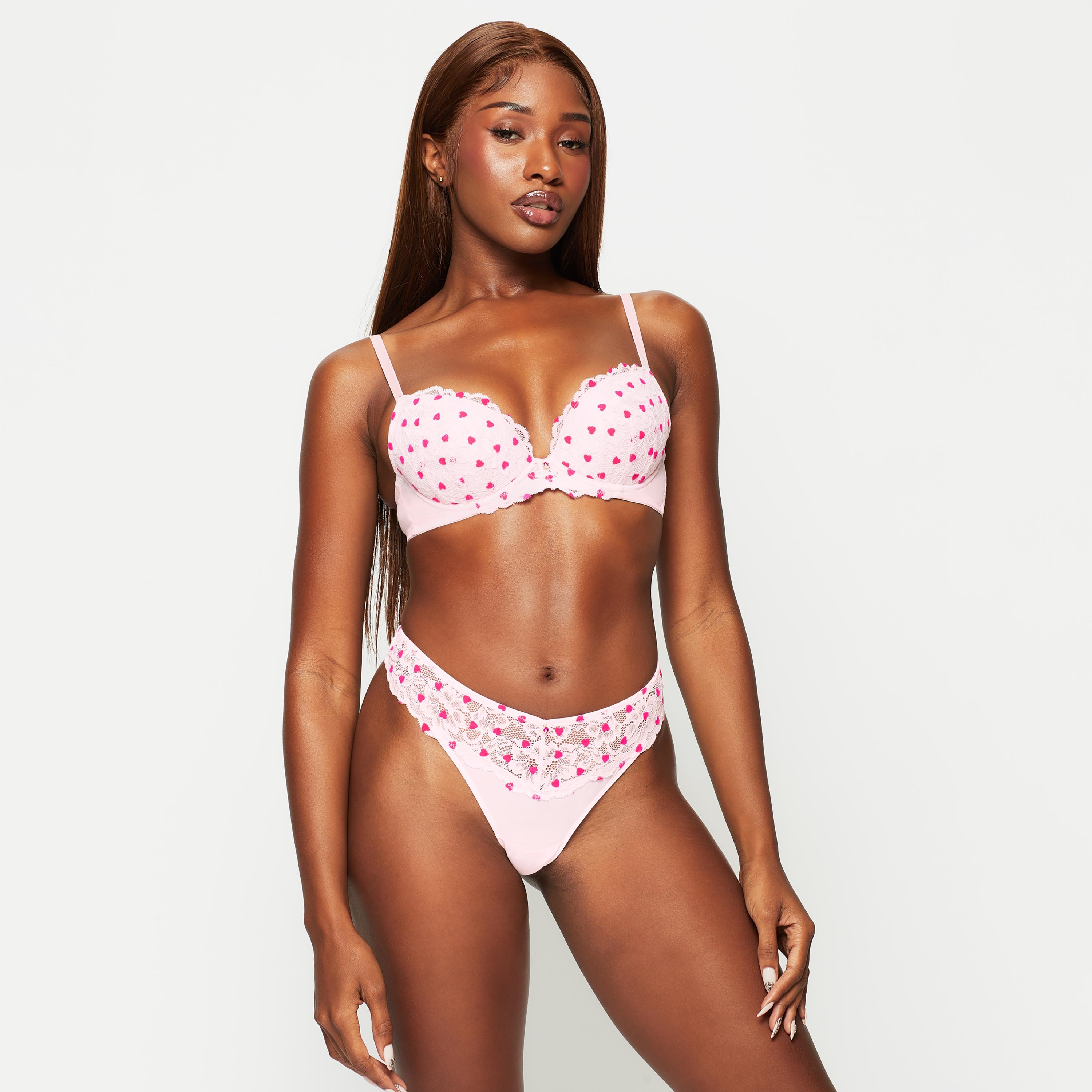 سراويل داخلية نسائية مثيرة من الدانتيل باللون الوردي من آن سامرز-women-clothing-lingerie-panties-image-2