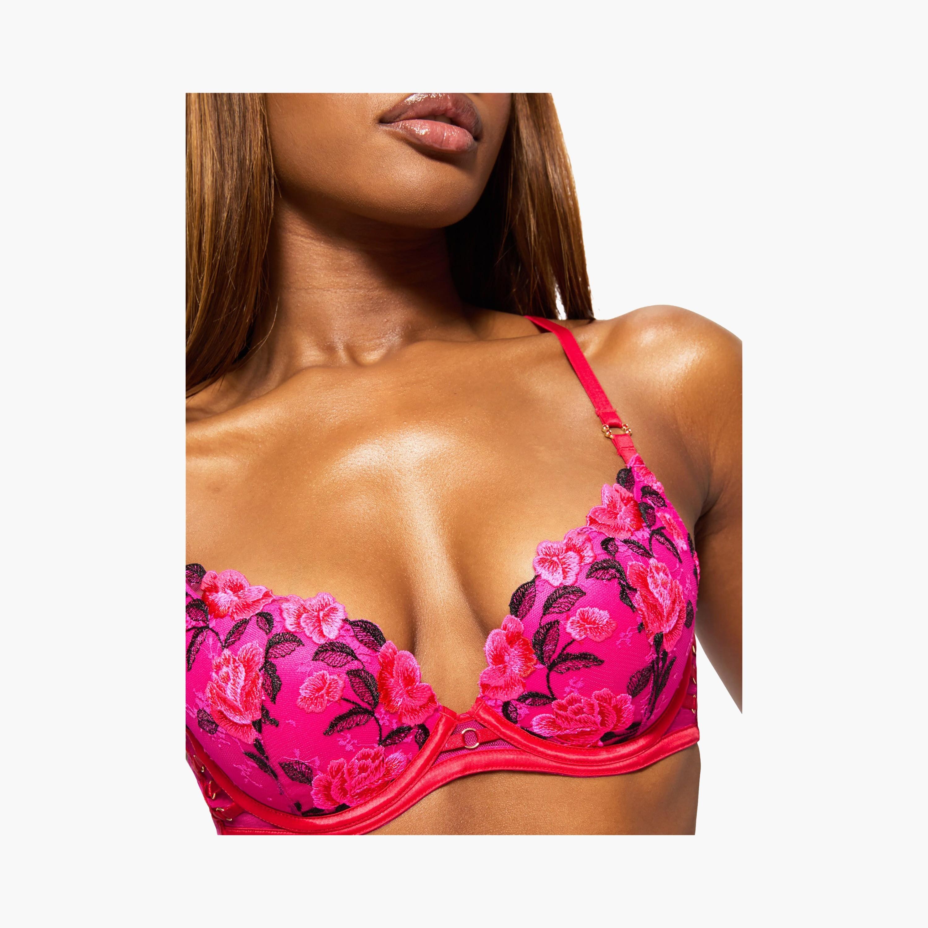 حمالة صدر نسائية عميقة مبطنة بدعم متوسط وبرباط مطرزة إيفرلاستينغ لوف من آن سمرز-women-clothing-lingerie-bras-image-5