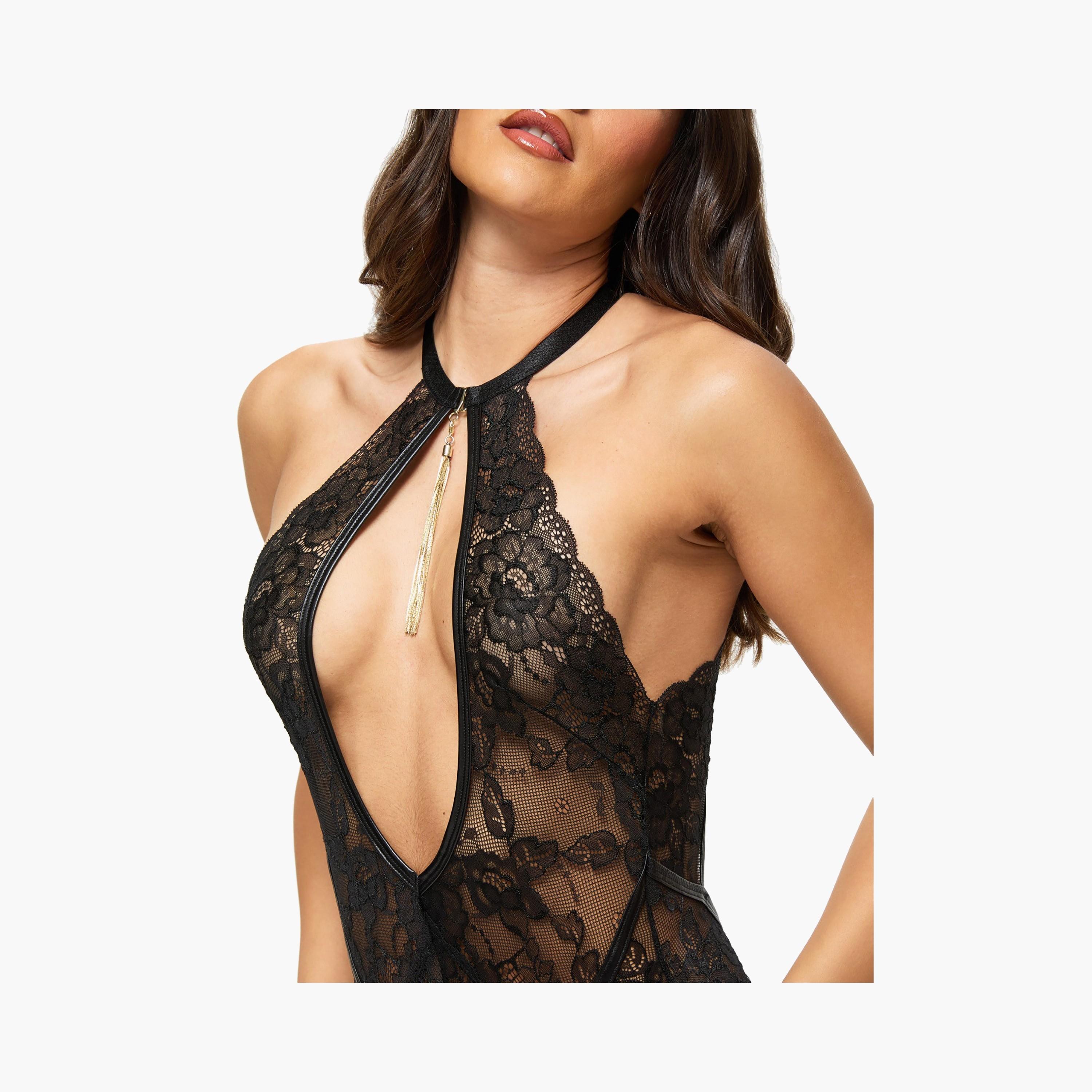 بودي سوت نسائي أسود مفتوح عند المنطقة الحساسة فاسينيت من آن سمرز-women-clothing-lingerie-babydollsandbodysuits-image-3