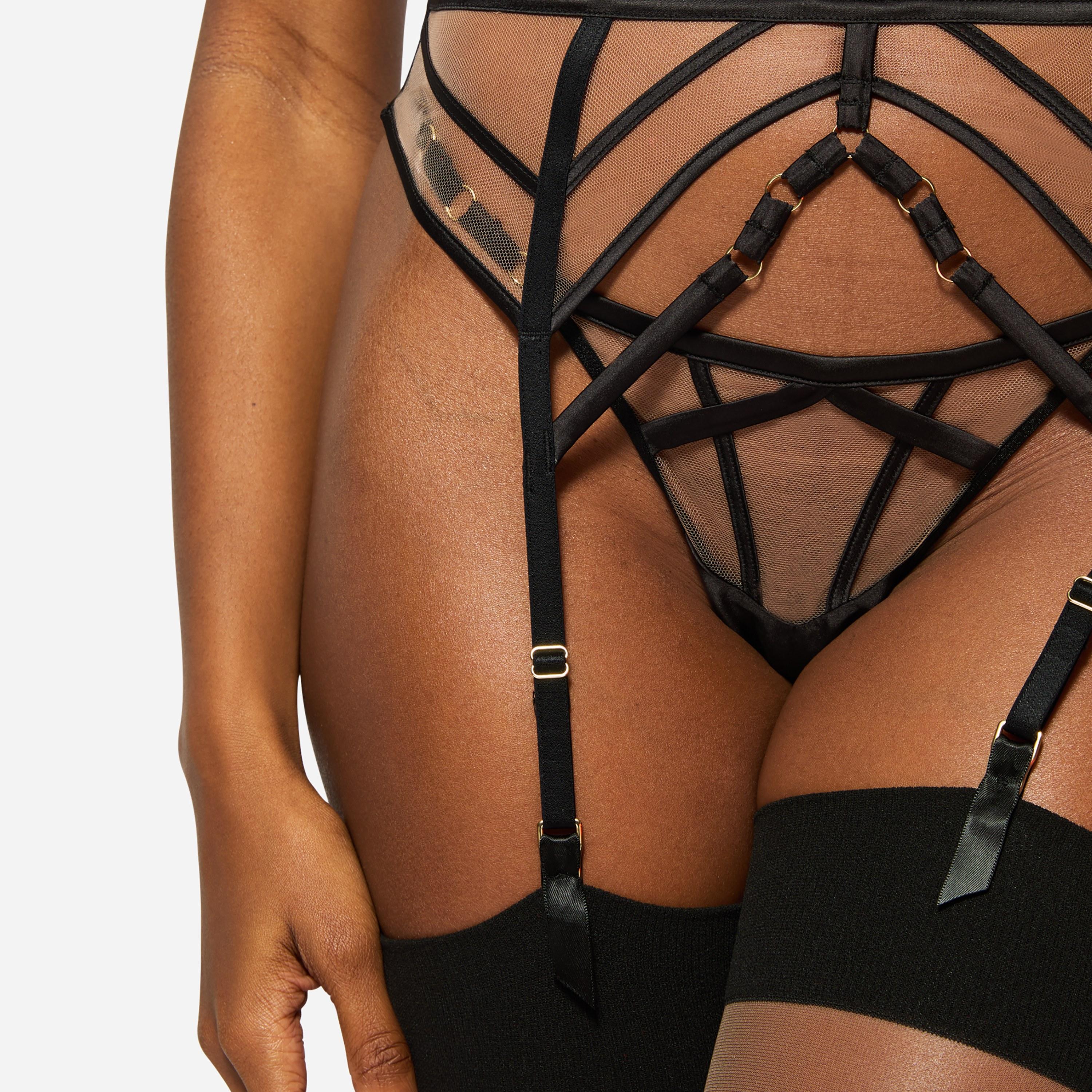 Ann Summers Black Sheer Desire Women's Waspie Garter-women-clothing-lingerie-lingerieaccessories-image-4