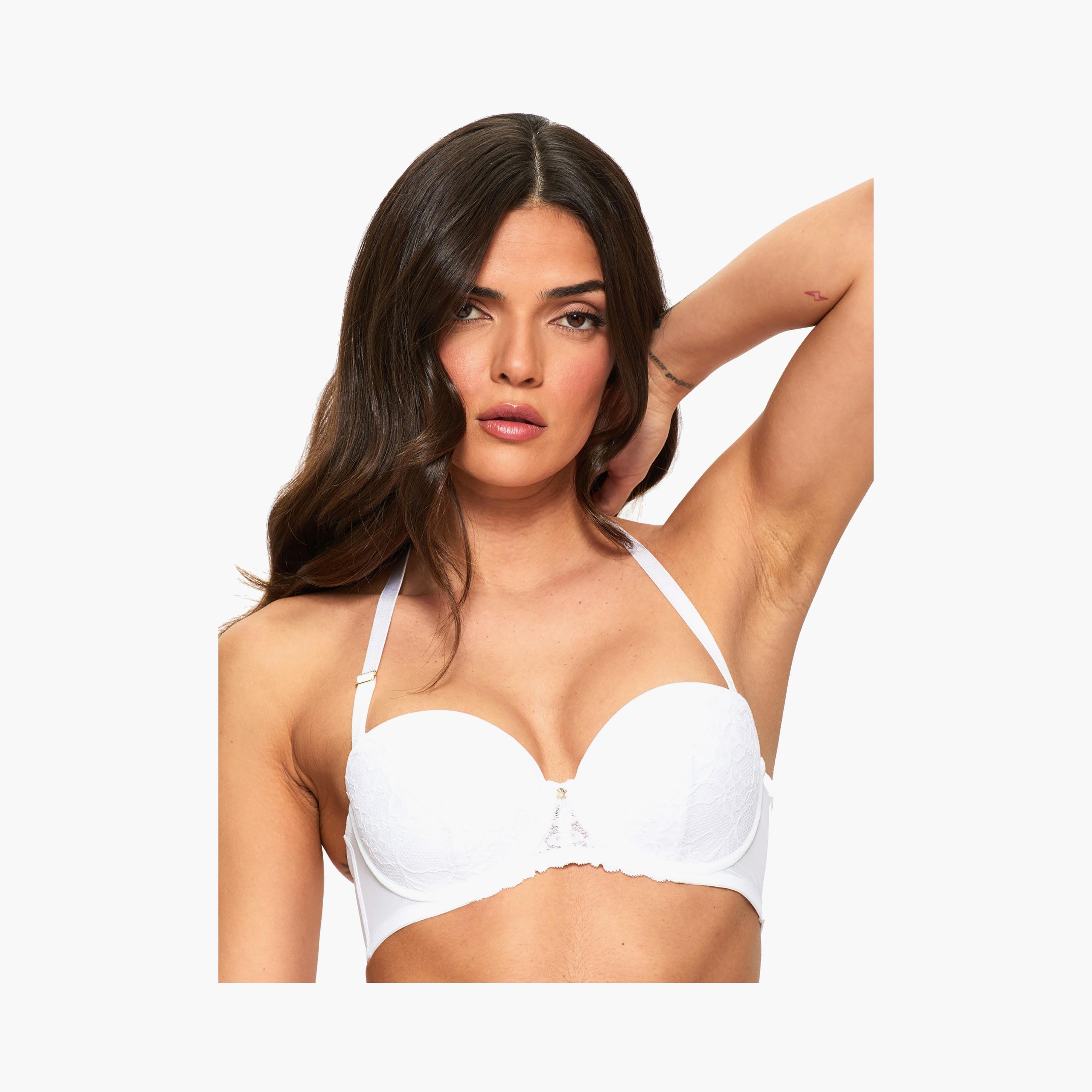 Ann Summers Sexy White Lace Wired Medium Support Padded Women's Multiway Bra-women-clothing-lingerie-bras-image-2