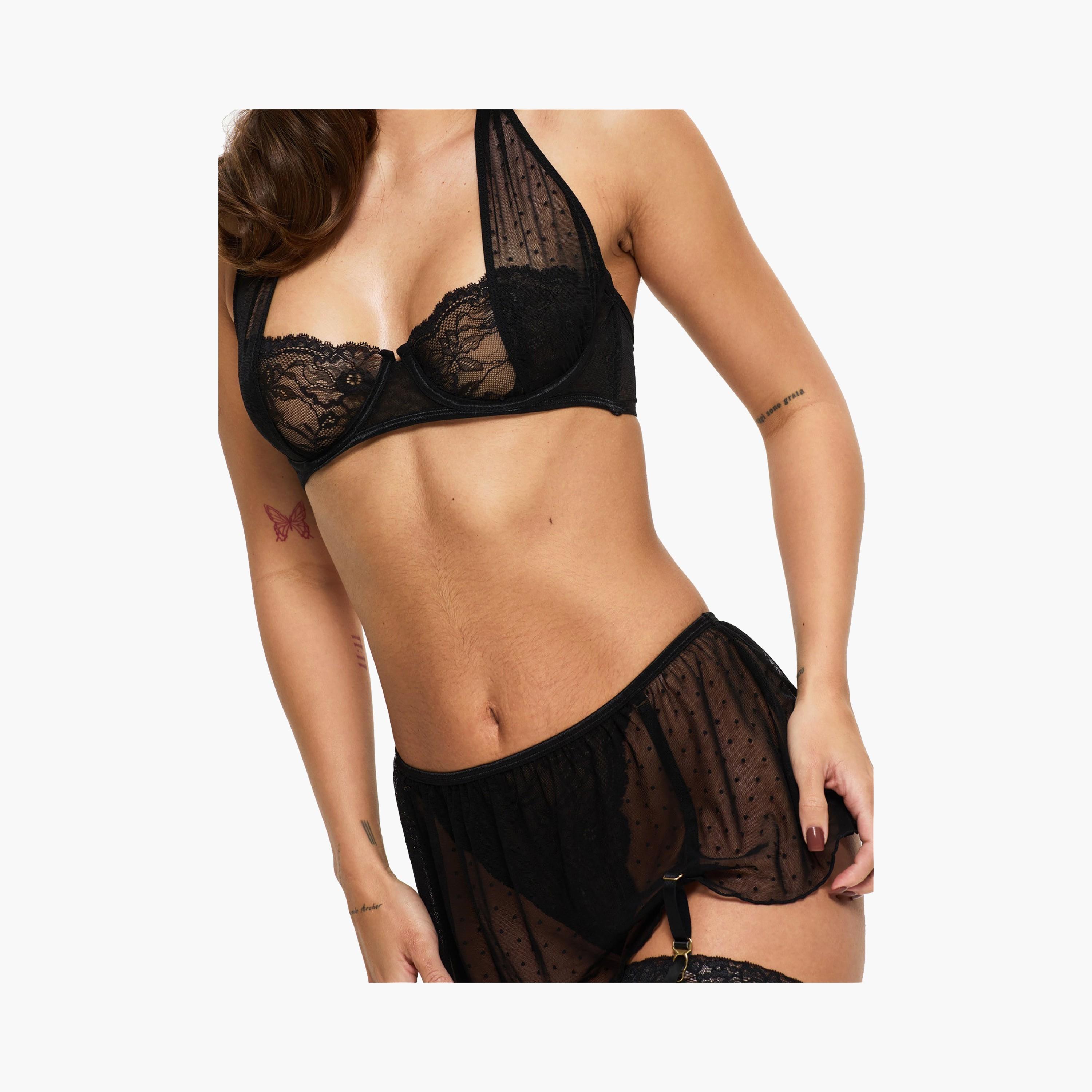 Ann Summers Set of 2 Crotchless Bralette and Skirted Thong-women-clothing-lingerie-lingeriesets-image-4