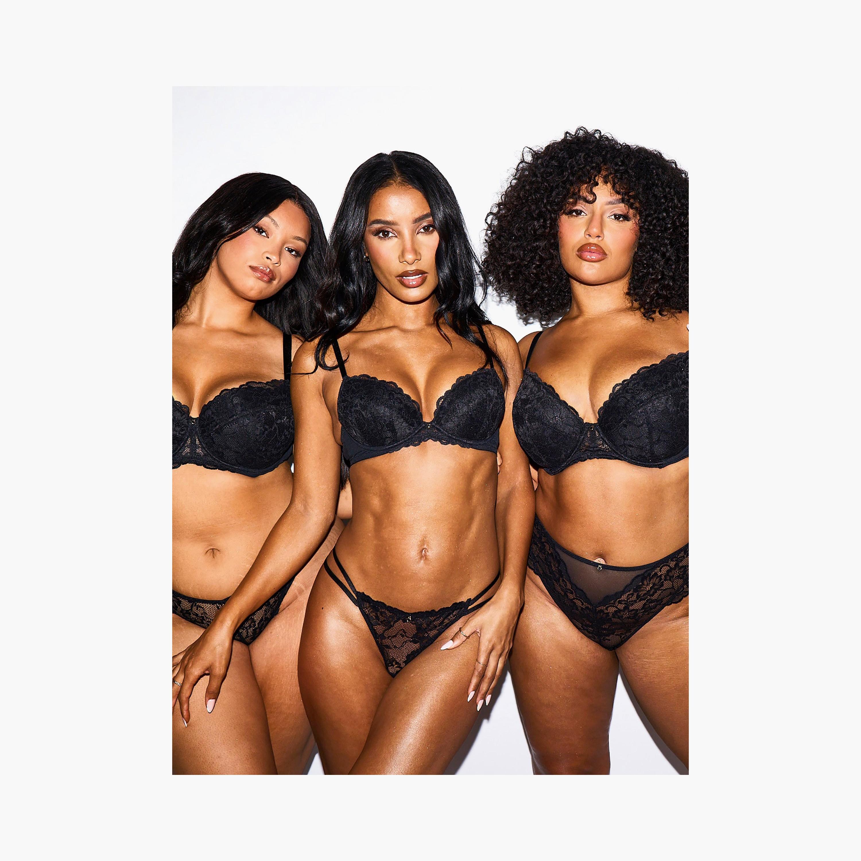 سراويل برازيلية نسائية دانتيل أسود بتغطية متوسطة سيكسي ليس من آن سمرز-women-clothing-lingerie-panties-image-4