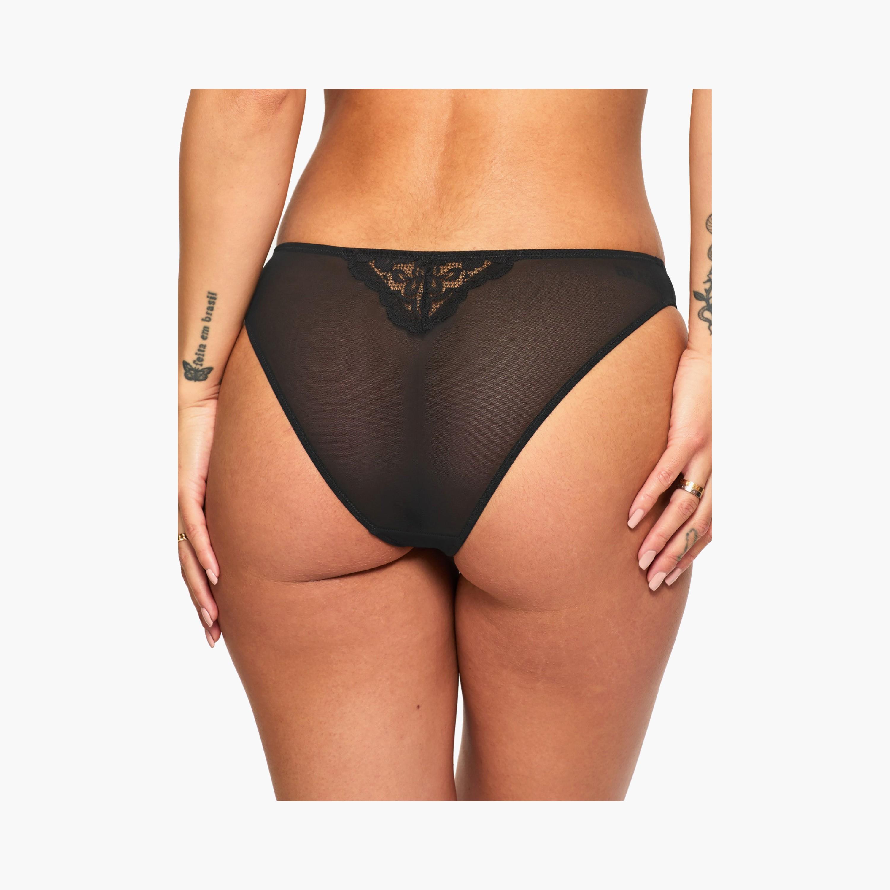 Ann Summers Sexy Lace Medium Coverage Women's Crotchless Brazilian Panties-women-clothing-lingerie-panties-image-3