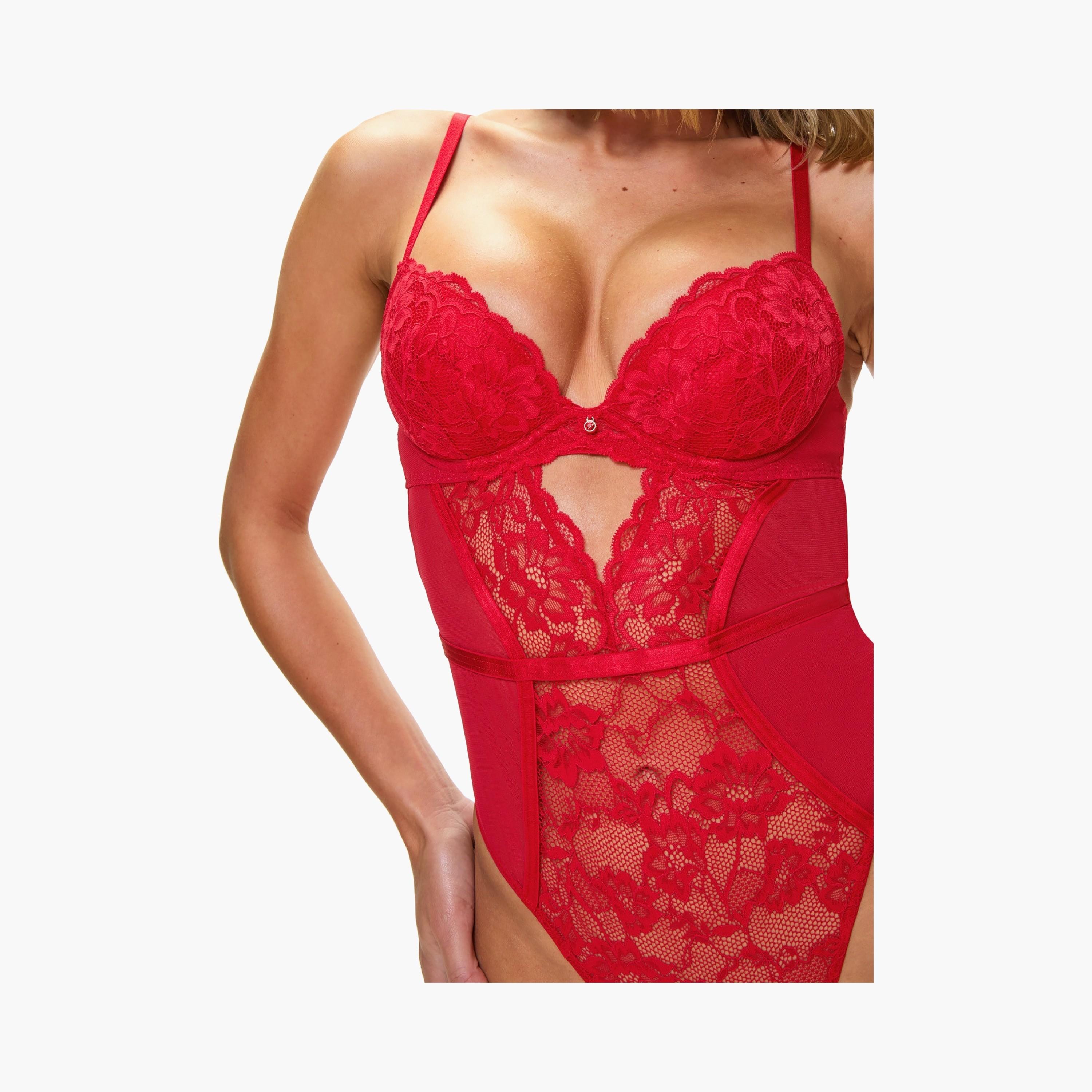بودي سوت نسائي غير مبطن برباط دانتيل سيكسي ليس من آن سمرز-women-clothing-lingerie-babydollsandbodysuits-image-8