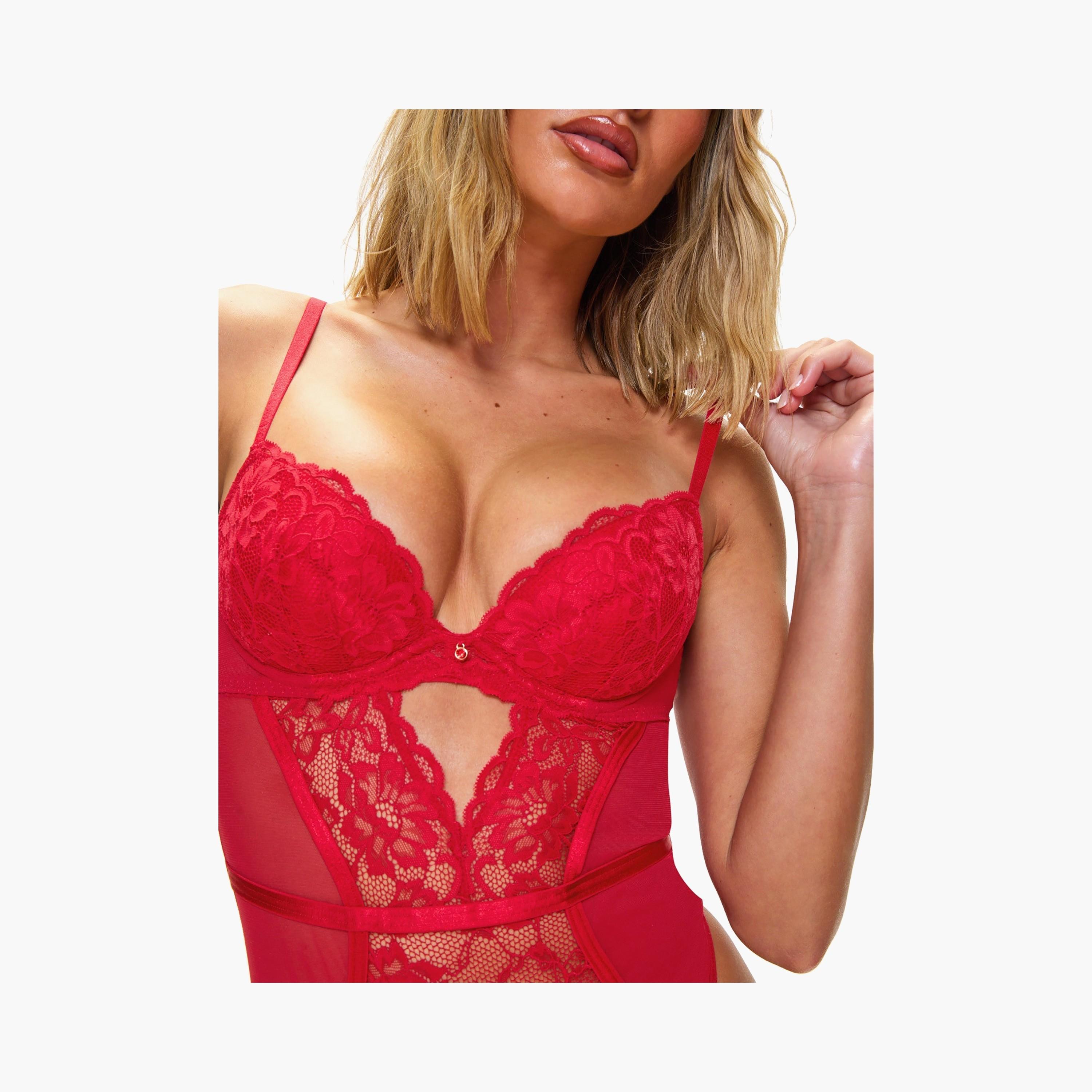 بودي سوت نسائي غير مبطن برباط دانتيل سيكسي ليس من آن سمرز-women-clothing-lingerie-babydollsandbodysuits-image-9