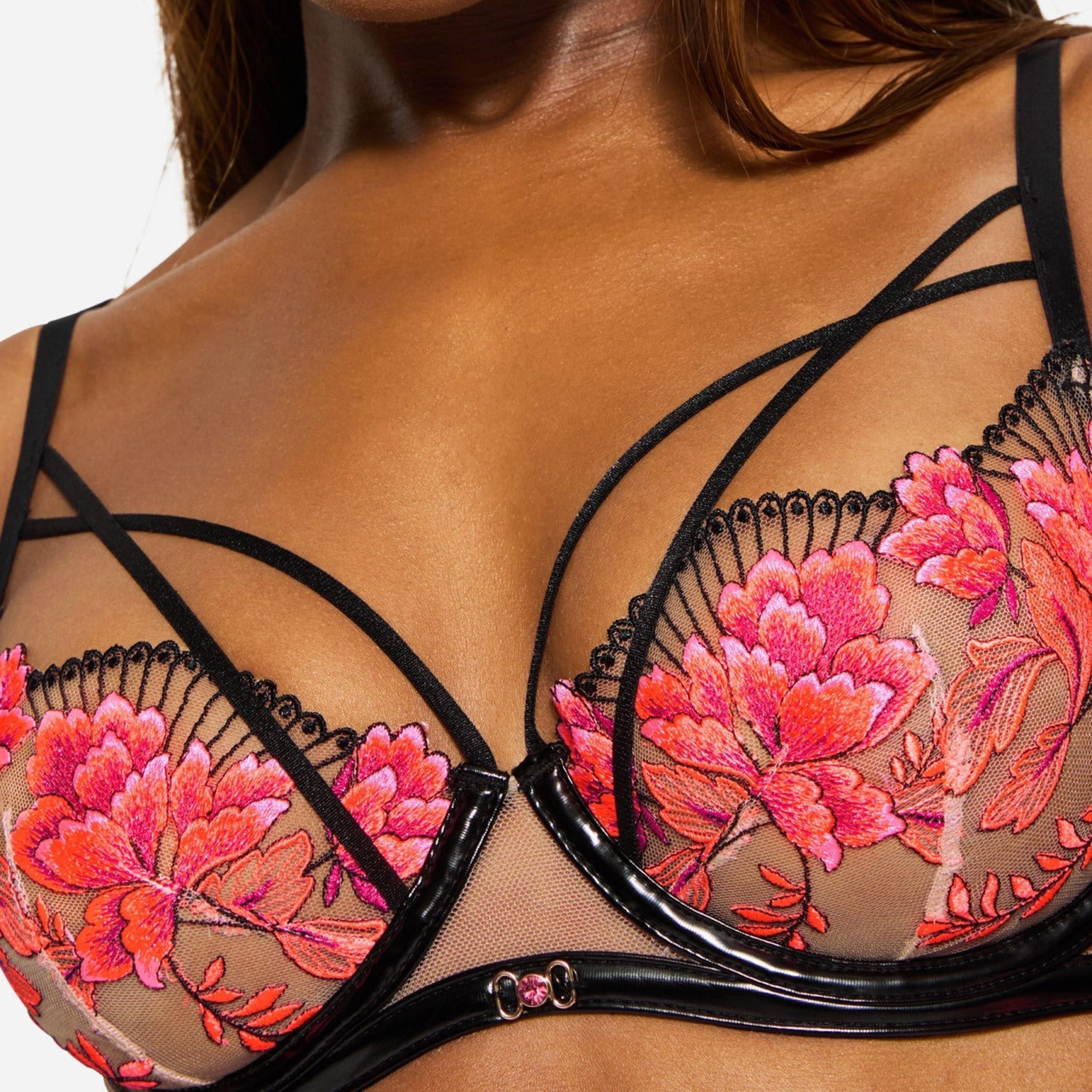 حمالة صدر "بالكونيت" نسائية "فيثفول" بتطريز زهور ملون وسلك ودعم خفيف من آن سمرز-women-clothing-lingerie-bras-image-5