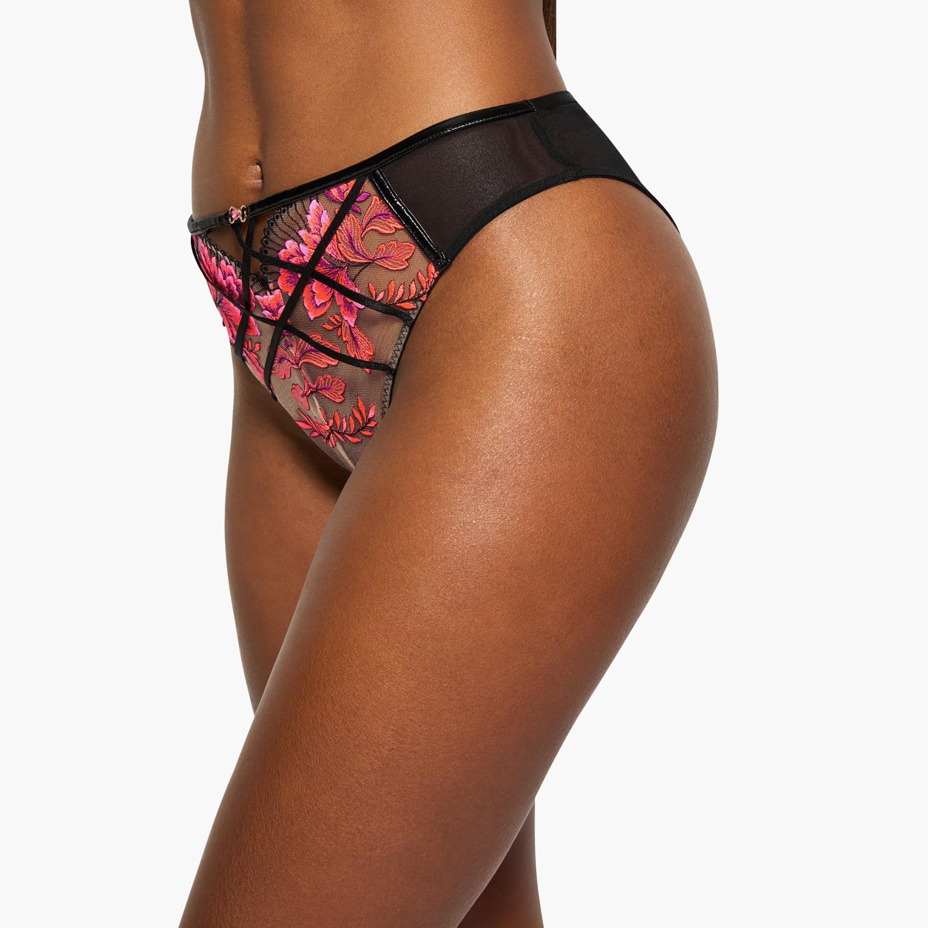 Ann Summers Faithful Multicolour Floral Medium Coverage Women's Brazilian Panties-women-clothing-lingerie-panties-image-4