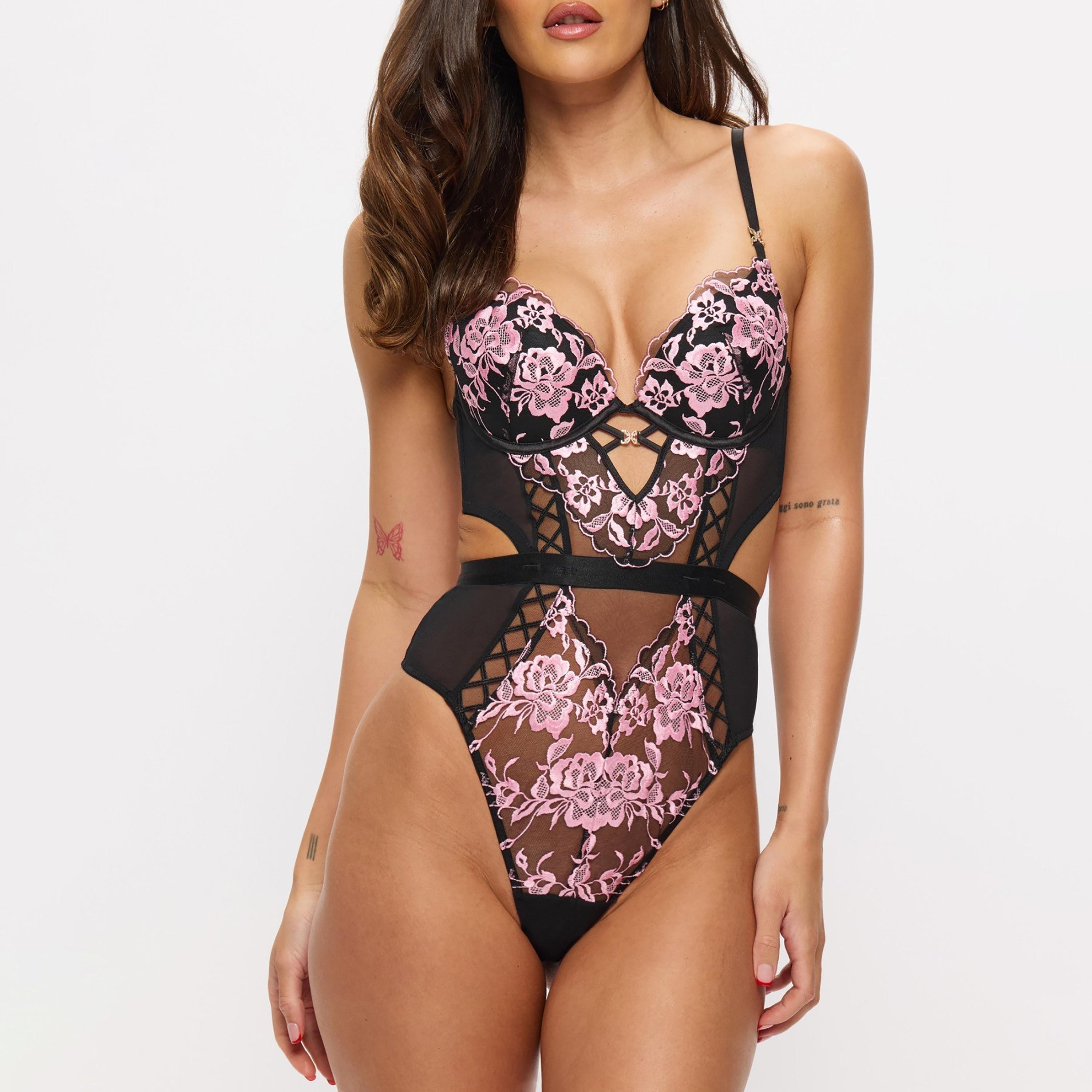 Ann Summers Endless Attraction Multicolour Lace Wired Padded Women's Bodysuit-women-clothing-lingerie-babydollsandbodysuits-image-4
