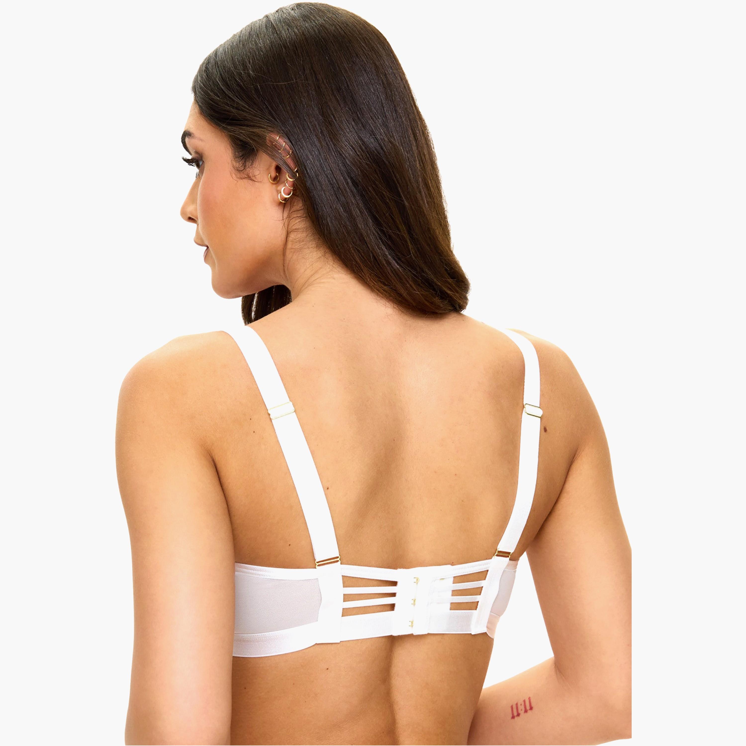 Ann Summers Mirage Ivory Embroidered Wired Medium Support Padded Women's Push-Up Plunge Bra-women-clothing-lingerie-bras-image-4