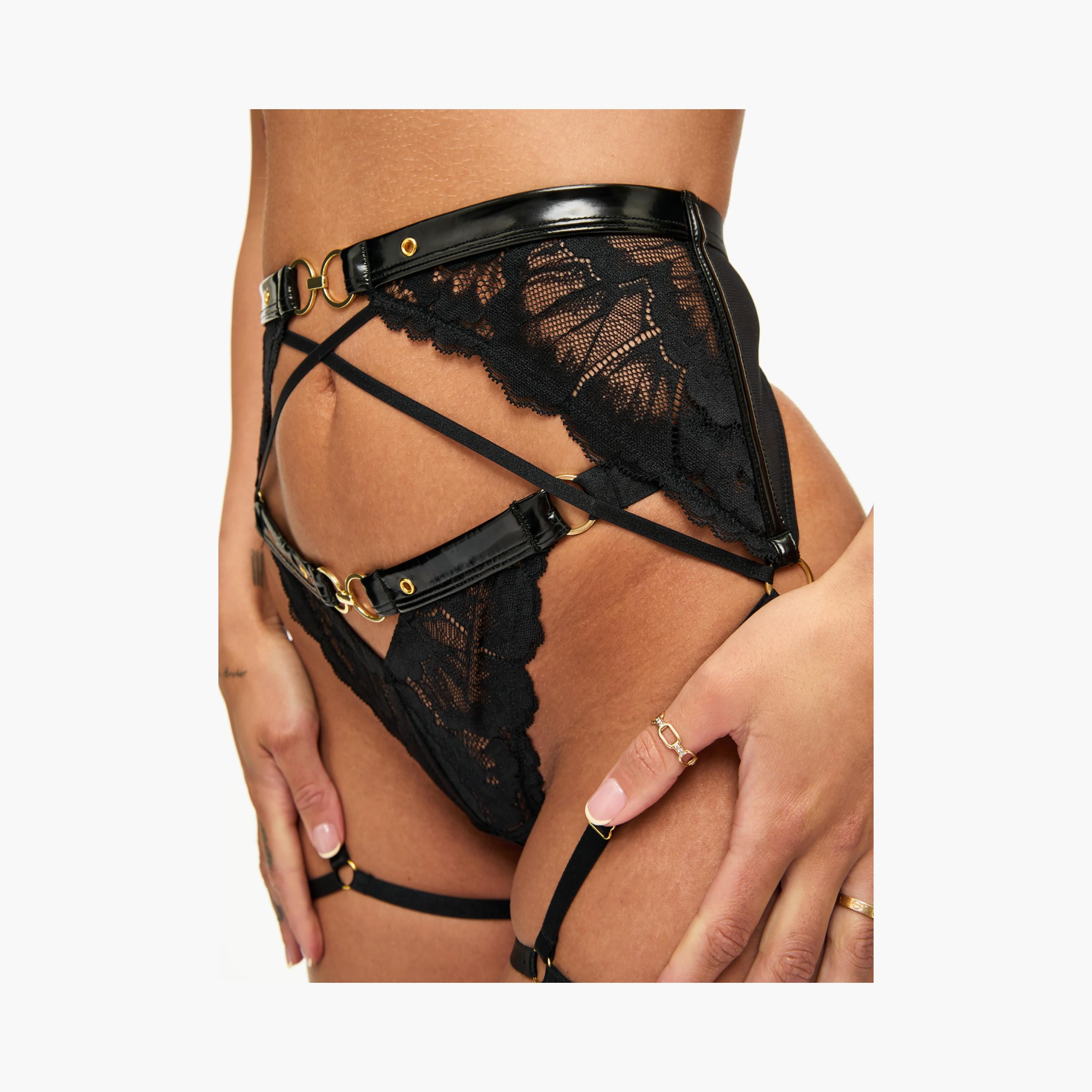 Ann Summers Unmistakable Black Lace Women's Suspender Belt-women-clothing-lingerie-lingerieaccessories-image-4