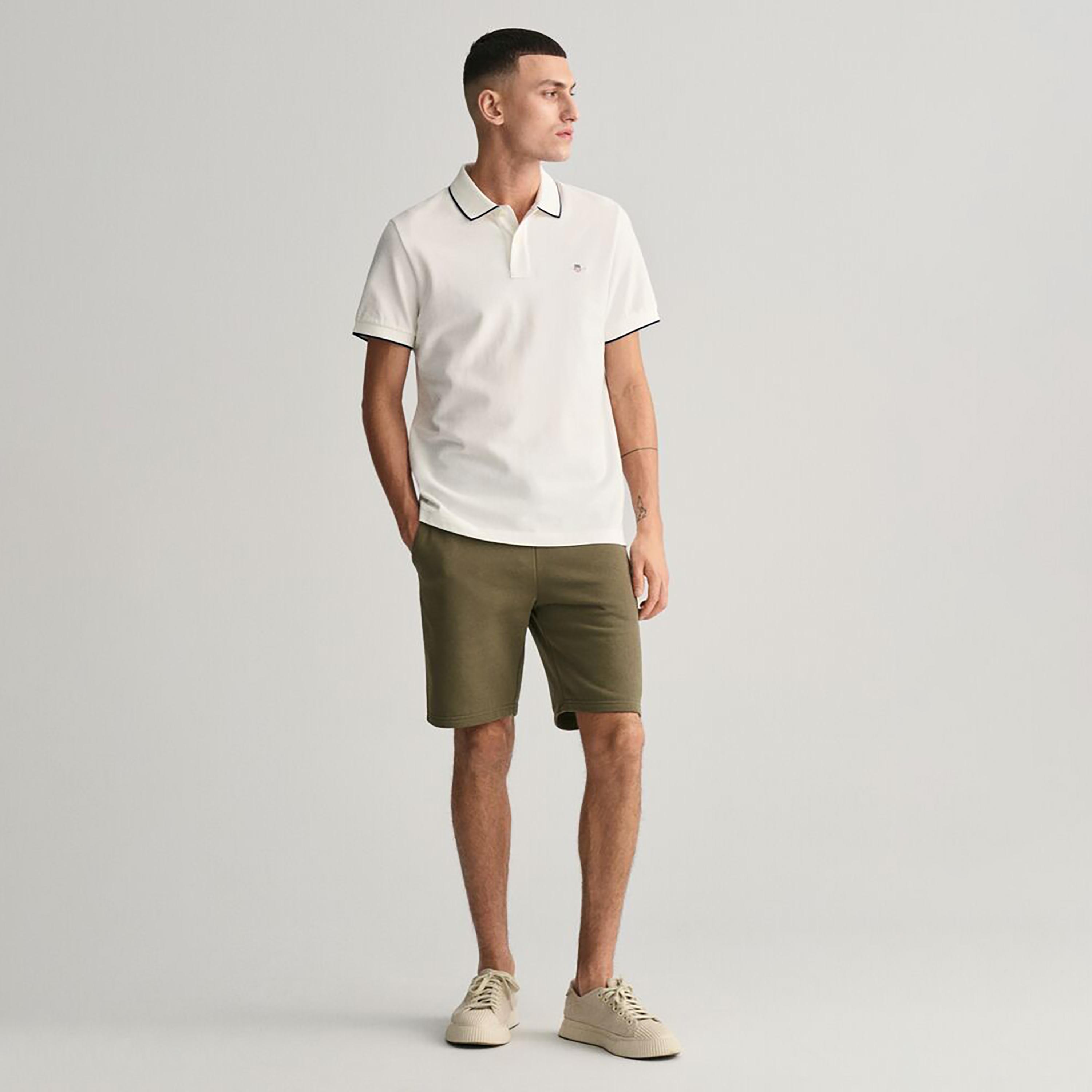 Gant Logo Collared Short Sleeves Framed Tipped Polo T-Shirt-men-clothing-tshirtsandpolos-polos-image-2