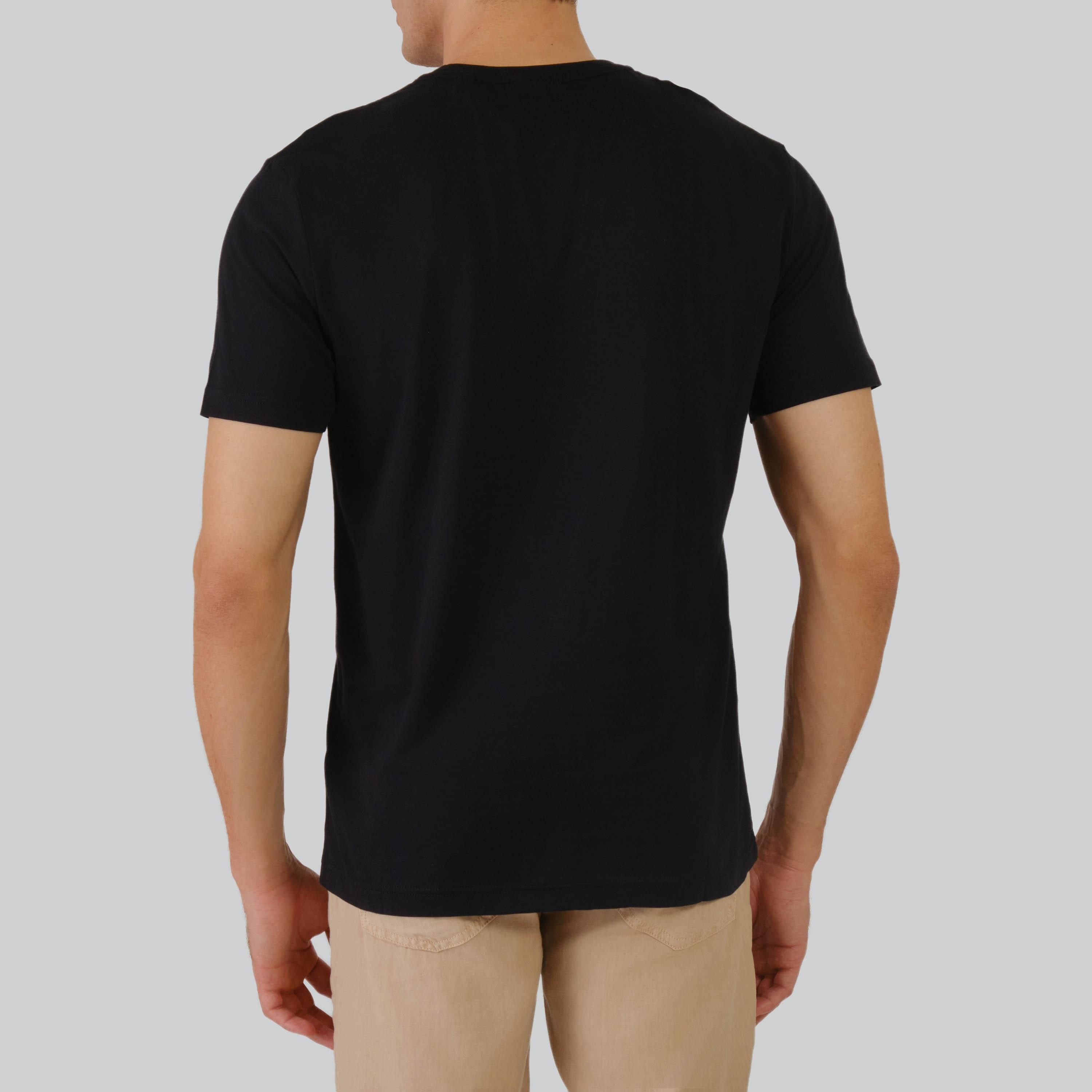 Gant Plain Round Neck Short Sleeves Men's T-Shirt-men-clothing-tshirtsandpolos-tshirts-image-3