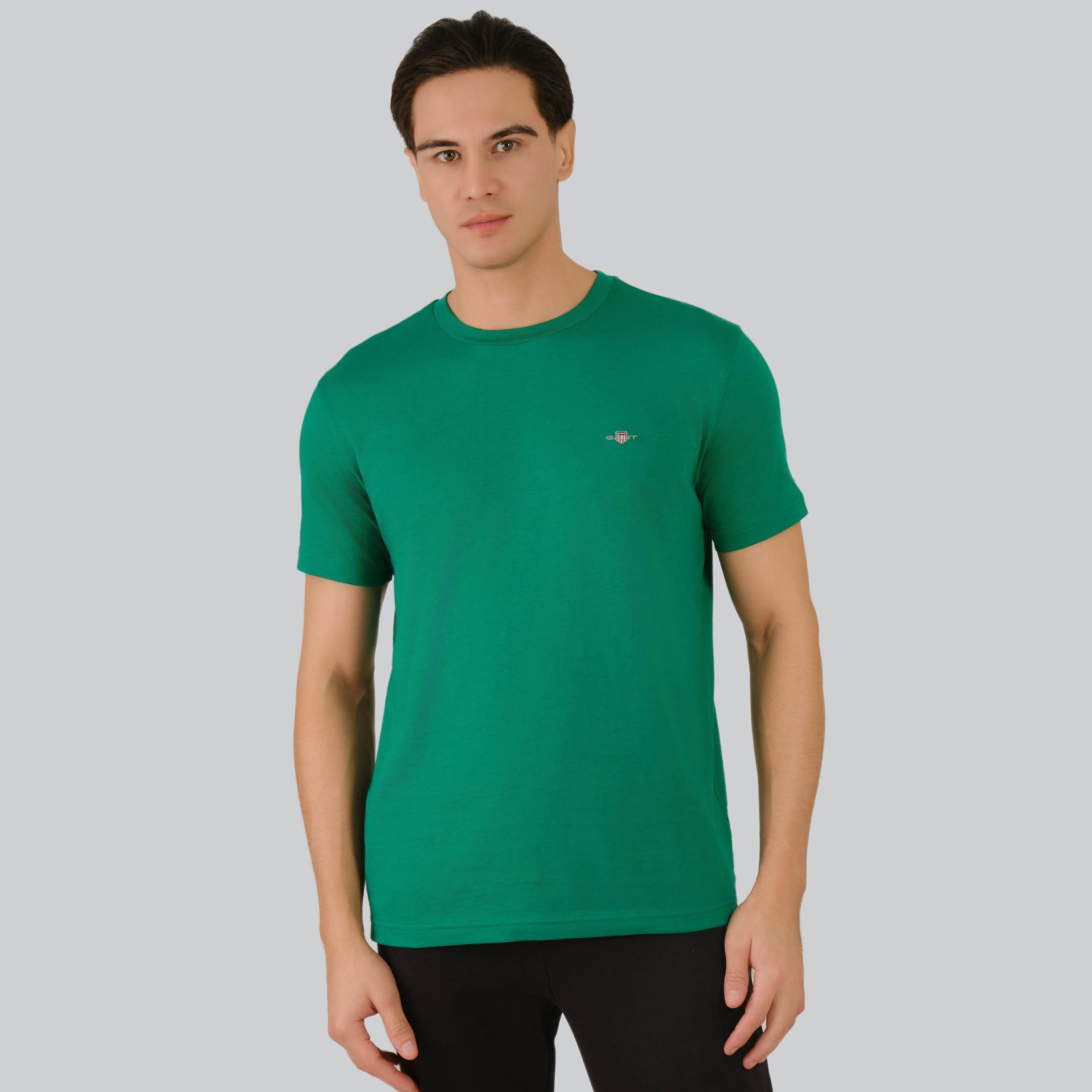 تي شيرت رجالي برقبة دائرية وأكمام قصيرة من غانت-men-clothing-tshirtsandpolos-tshirts-image-21