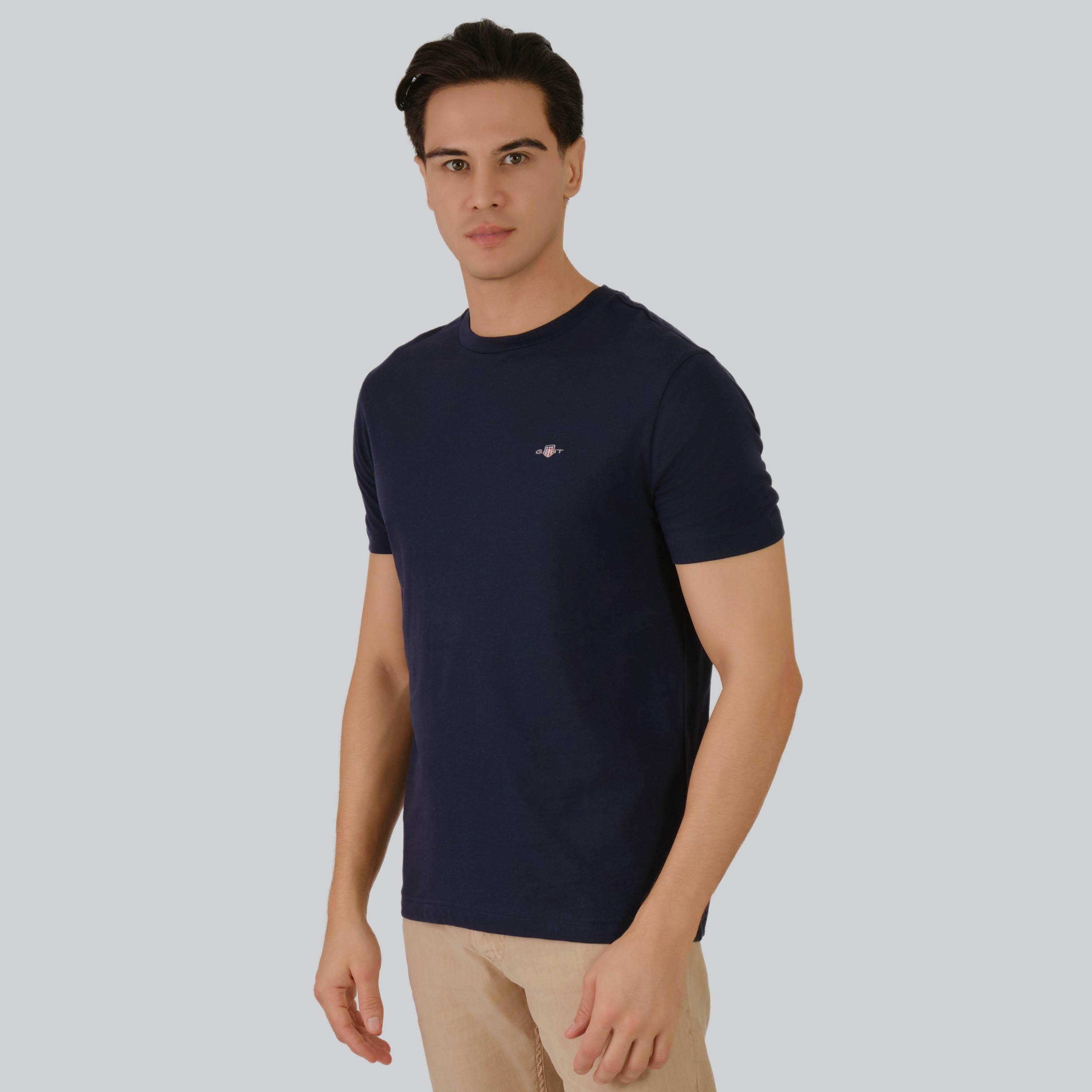 تي شيرت رجالي برقبة دائرية وأكمام قصيرة من غانت-men-clothing-tshirtsandpolos-tshirts-image-16