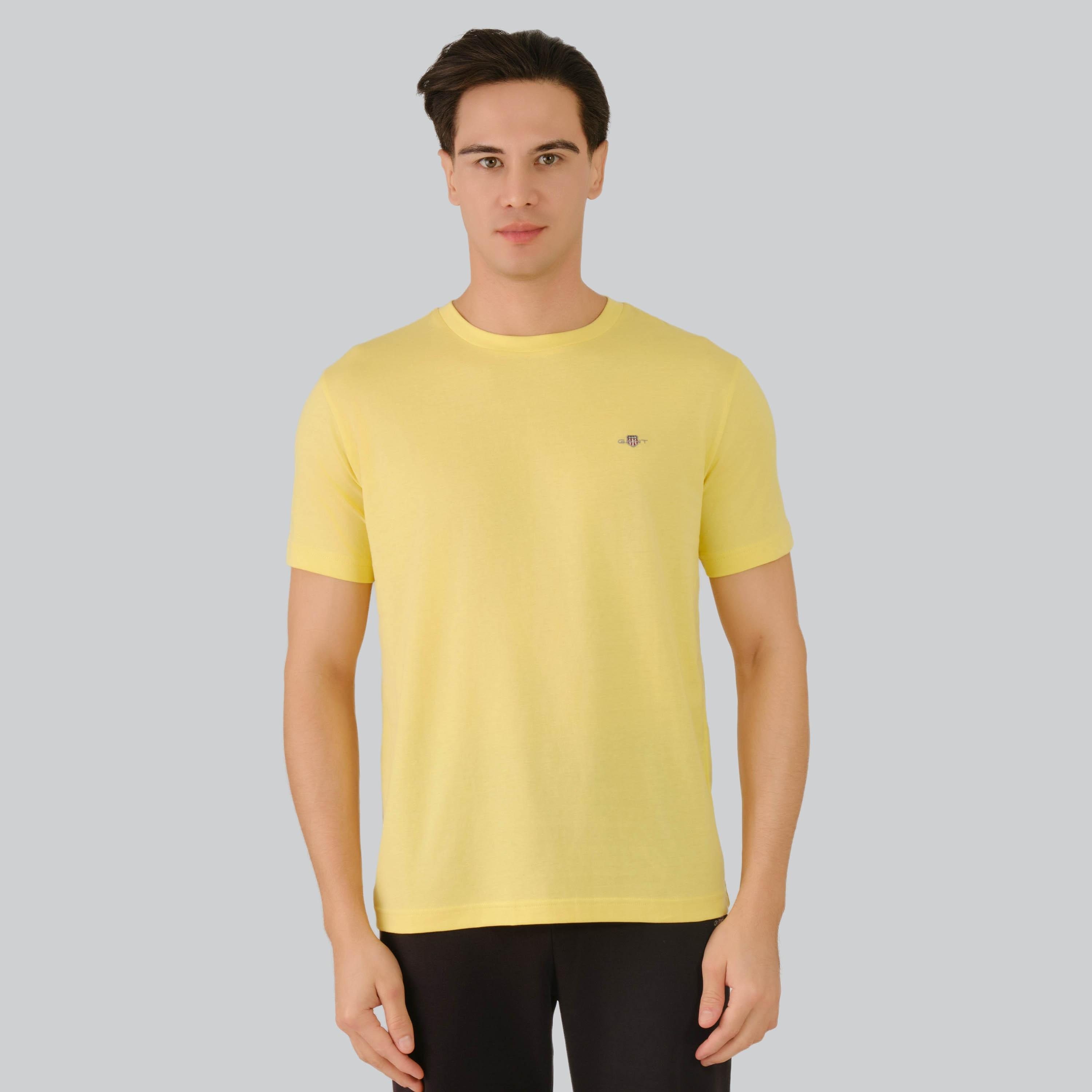 تي شيرت رجالي برقبة دائرية وأكمام قصيرة من غانت-men-clothing-tshirtsandpolos-tshirts-image-17
