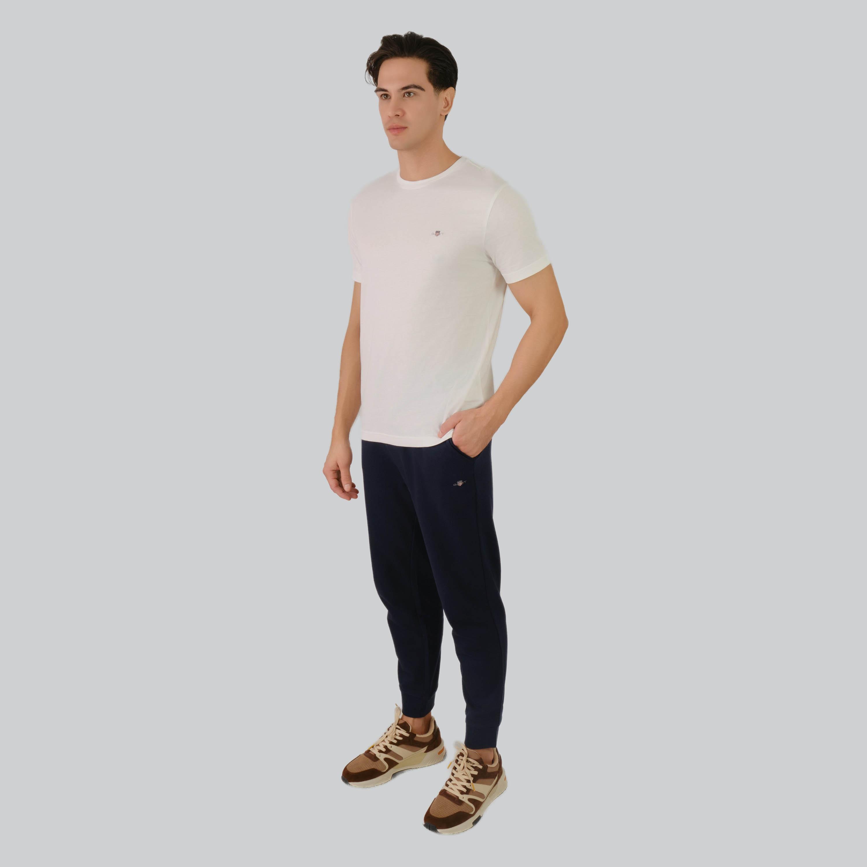 تي شيرت رجالي برقبة دائرية وأكمام قصيرة من غانت-men-clothing-tshirtsandpolos-tshirts-image-9