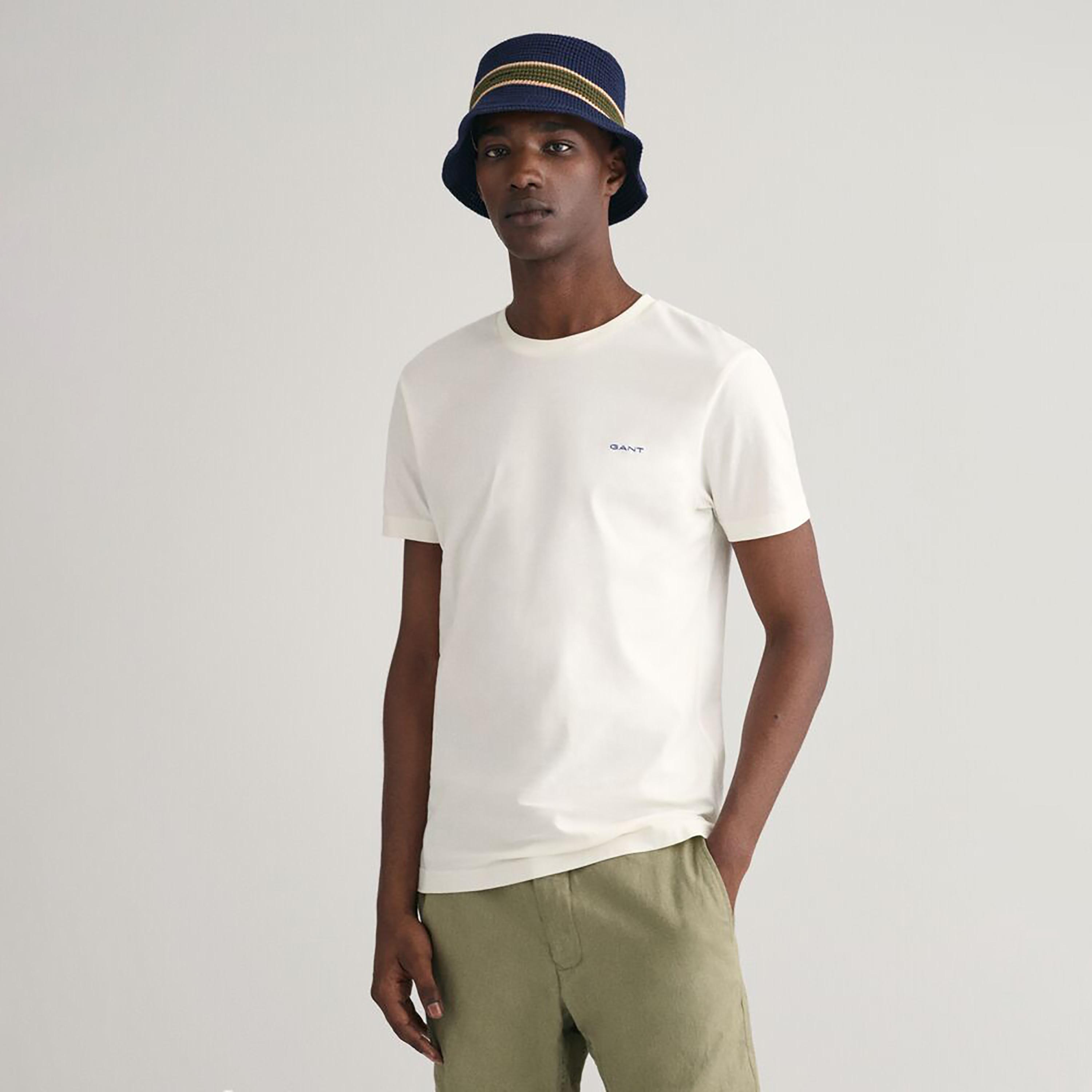 تي شيرت رجالي برقبة دائرية وأكمام قصيرة من غانت-men-clothing-tshirtsandpolos-tshirts-image-6