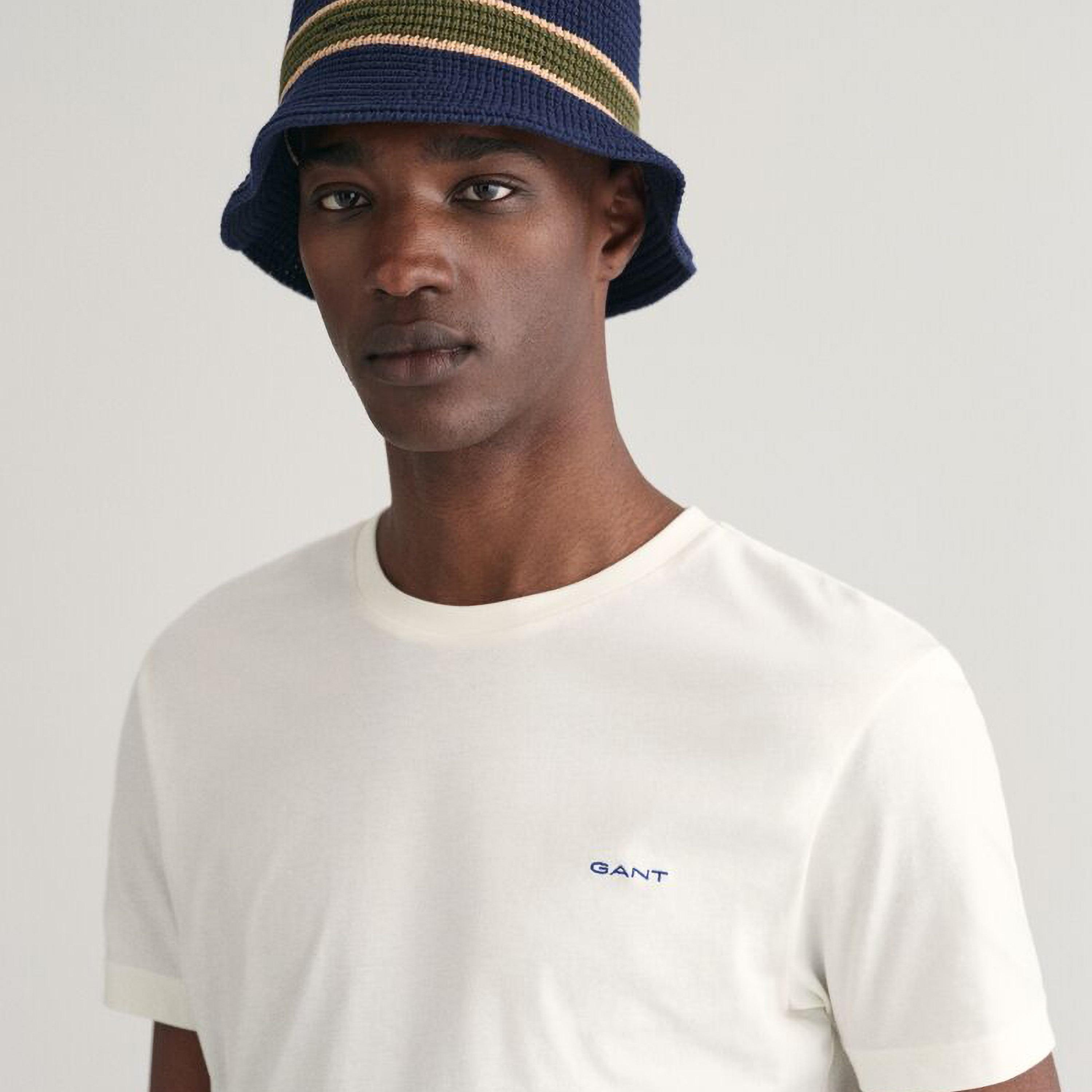 تي شيرت رجالي برقبة دائرية وأكمام قصيرة من غانت-men-clothing-tshirtsandpolos-tshirts-image-8